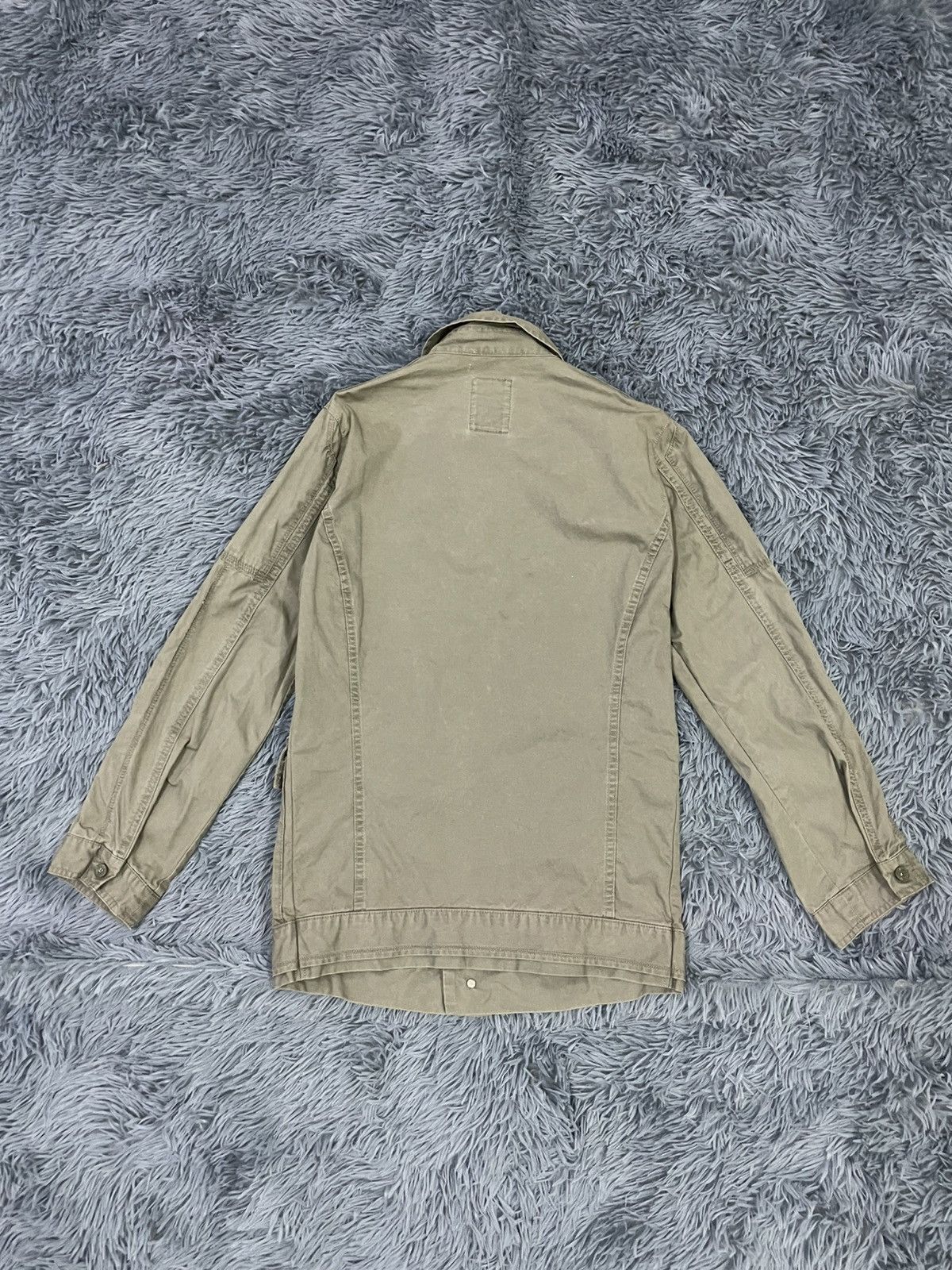 Marithe + Francois Girbaud × Vintage MFG Army Shirt Slim Fit Size US M / EU 48-50 / 2 - 3 Thumbnail