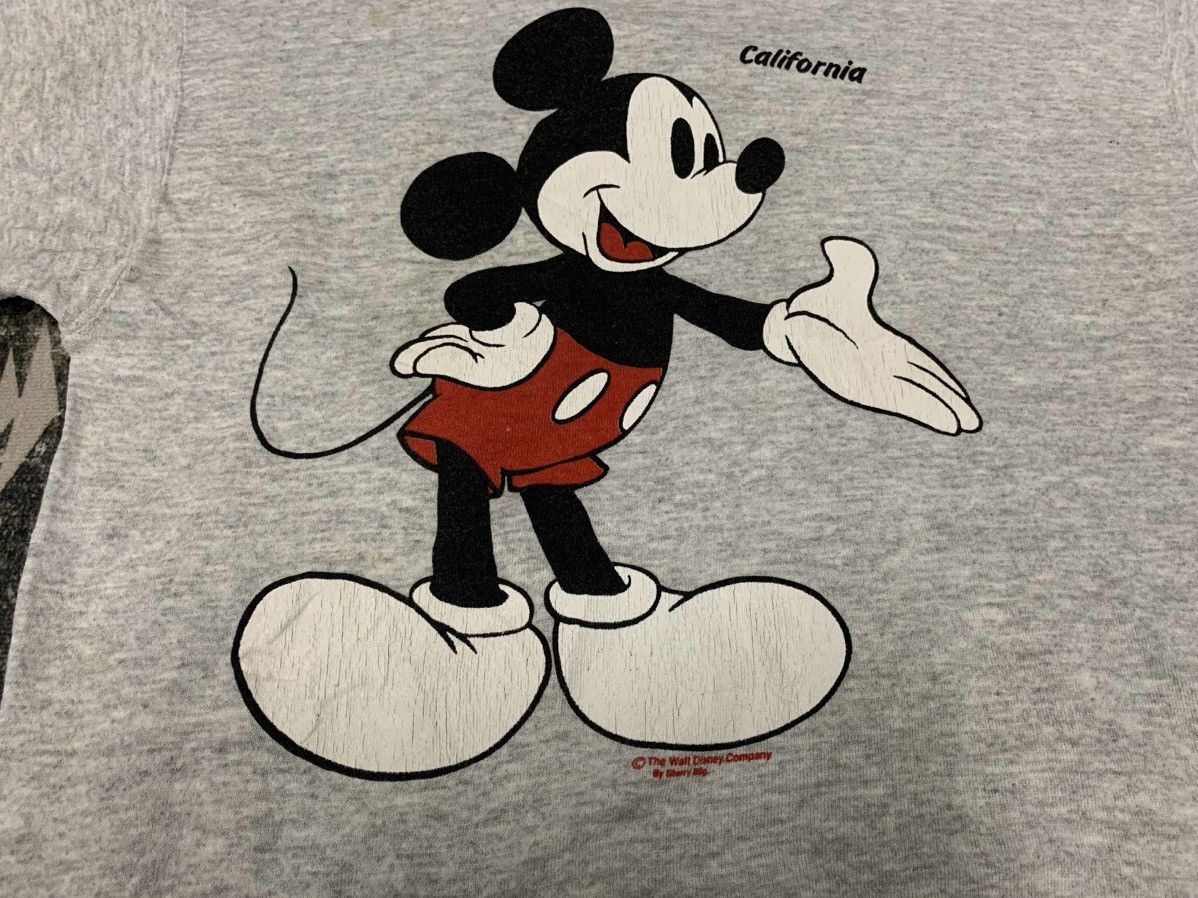 Disney 90s MICKEY MOUSE SWEATSHIRT MIRROR PRINT RARE Size US L / EU 52-54 / 3 - 3 Thumbnail