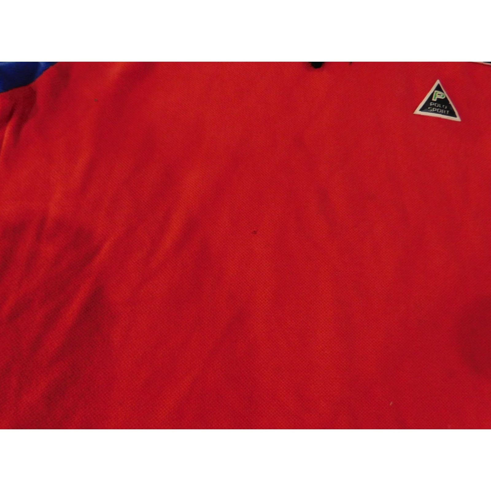 Polo Ralph Lauren Vintage Polo Sport Ralph Lauren Hoodie Mens Large Red Black Blue Pullover USA 90s Size US L / EU 52-54 / 3 - 4 Thumbnail