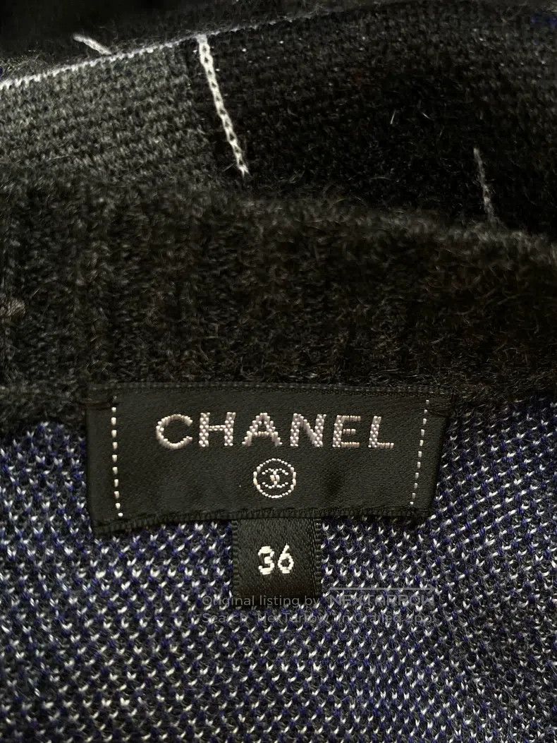 Chanel Chanel 21-year-old grey letter sweater Size XS / US 0-2 / IT 36-38 - 3 Thumbnail