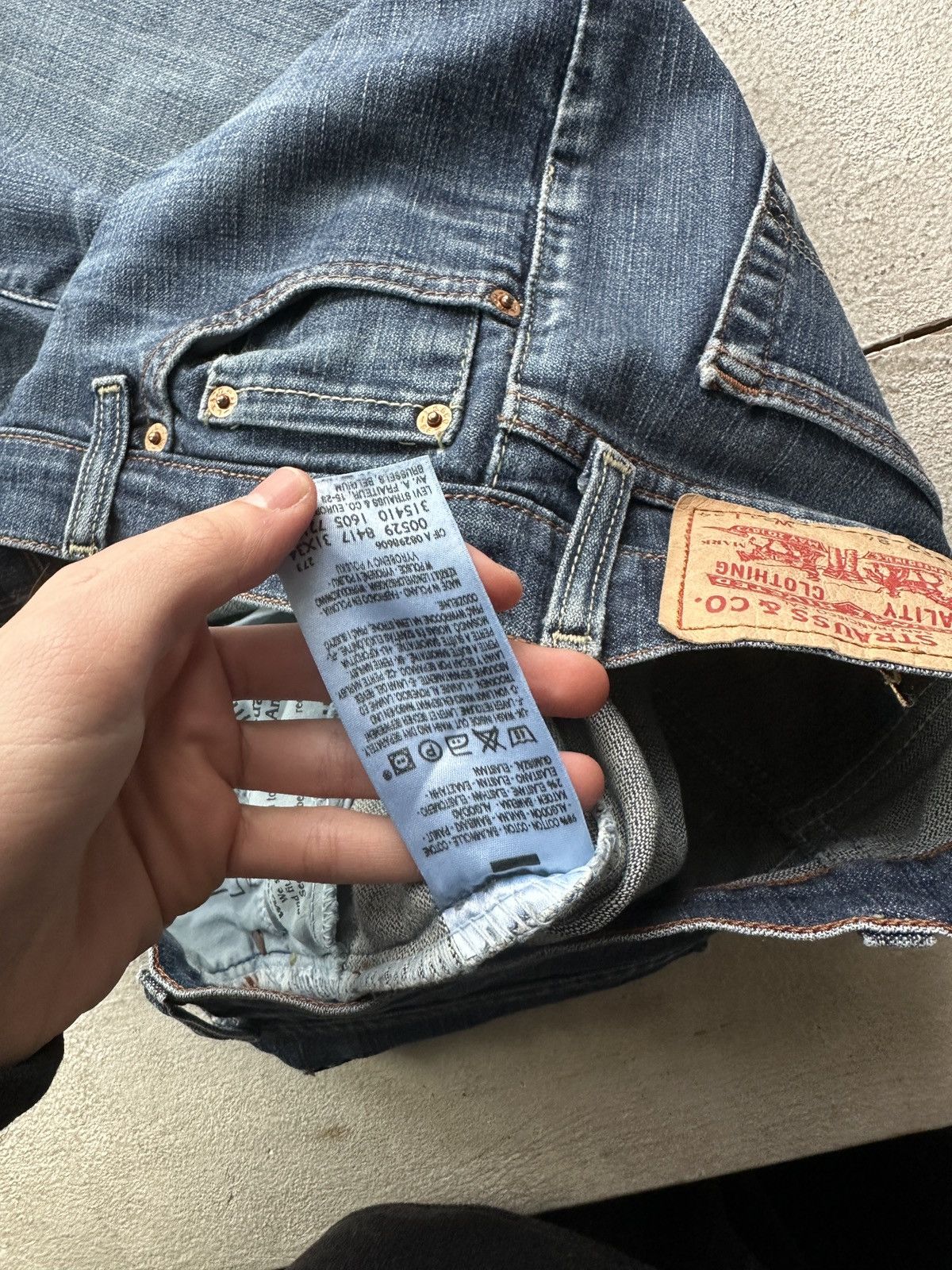 Levi's BOOTCUT🚨Vintage 90s Levis Jeans 528 84 Light Wash Denim Size 29" - 6 Thumbnail