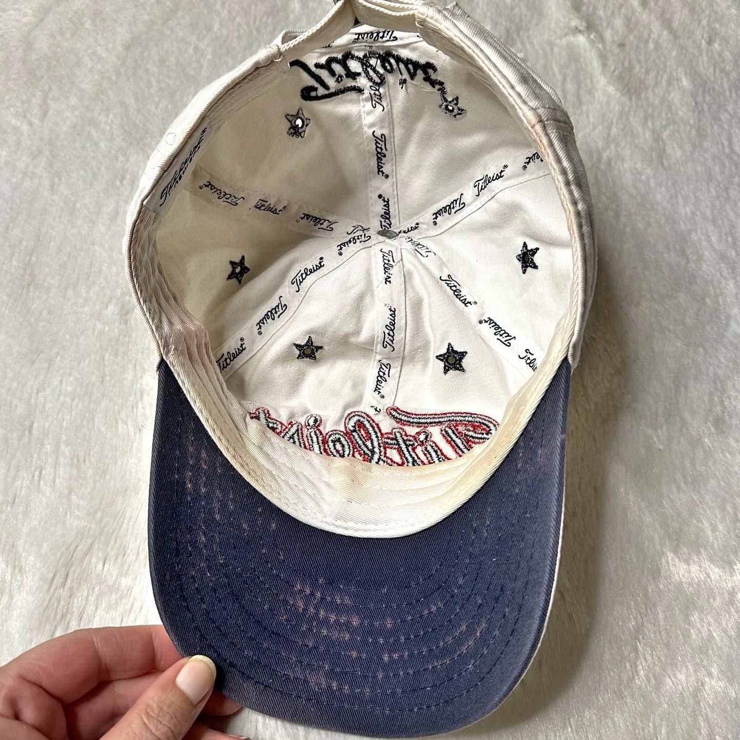 Titleist Titleist Golf Hat White Adjustable Embroidered Logo Cap Size ONE SIZE - 7 Thumbnail