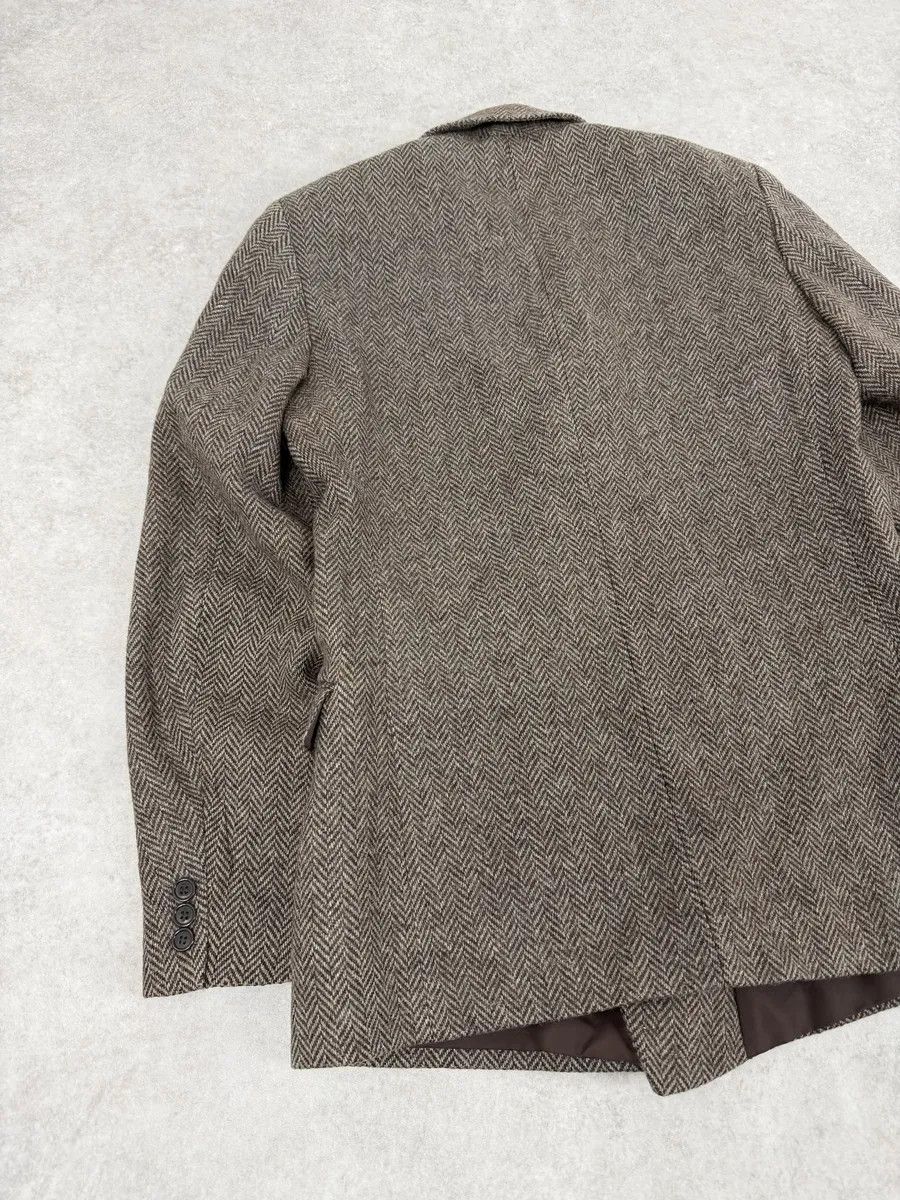 Hermes 1990s Hermès Tweed Brown Blazer Jacket Size US S / EU 44-46 / 1 - 6 Thumbnail