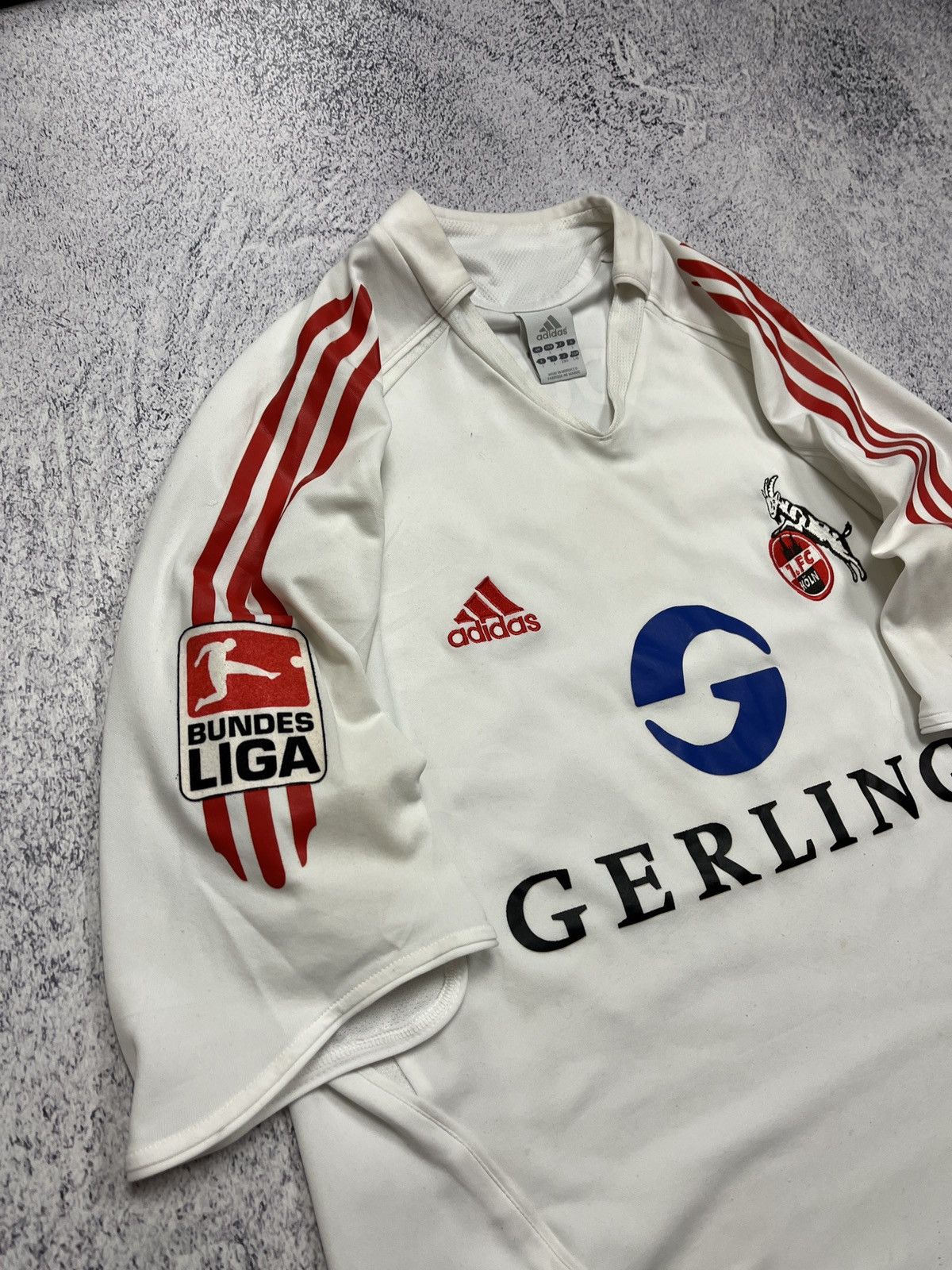 Adidas Adidas FC Koln 2005/2006 #20 Podolski Home Soccer Jersey Kit Size US L / EU 52-54 / 3 - 7 Thumbnail