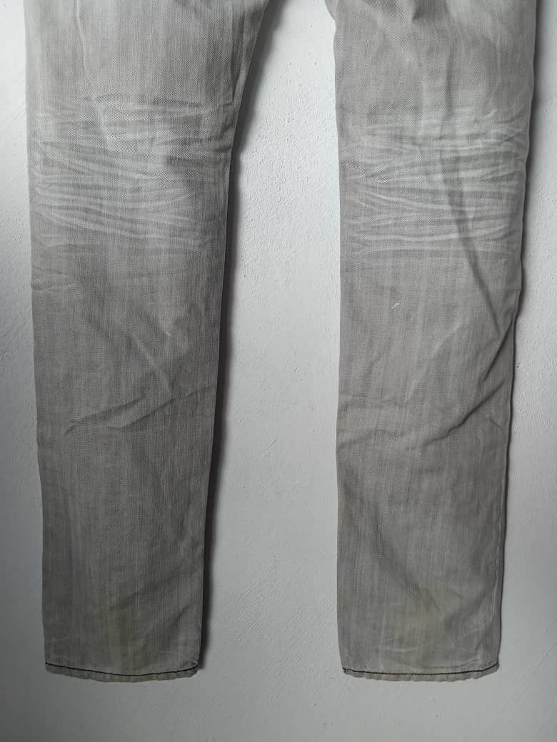 Japanese Brand Vintage Smoke Distressed Ripped Patchwork Ripped Slim Denim Size US 32 / EU 48 - 5 Thumbnail