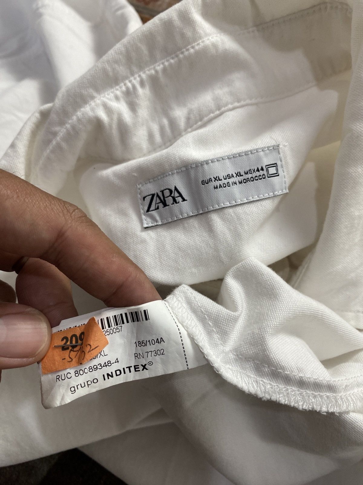 Zara OVERSHIRT CITYBOYS ZARAMAN WHITE SINGLE BIGPOKET Size US XL / EU 56 / 4 - 5 Thumbnail