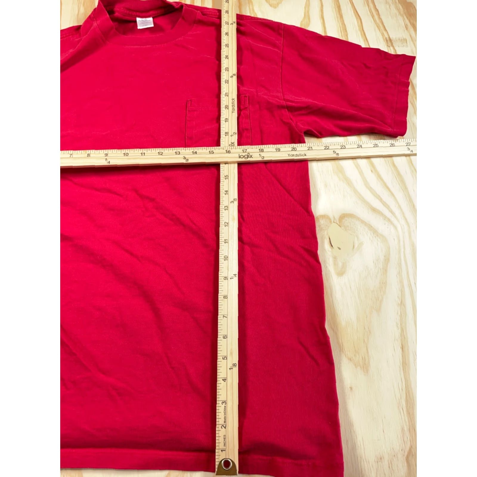 Vintage VINTAGE TownCraft Polo Pocket T-Shirt Adult Large Red Single Stitch USA Made 80s Retro Mens Size US L / EU 52-54 / 3 - 5 Thumbnail
