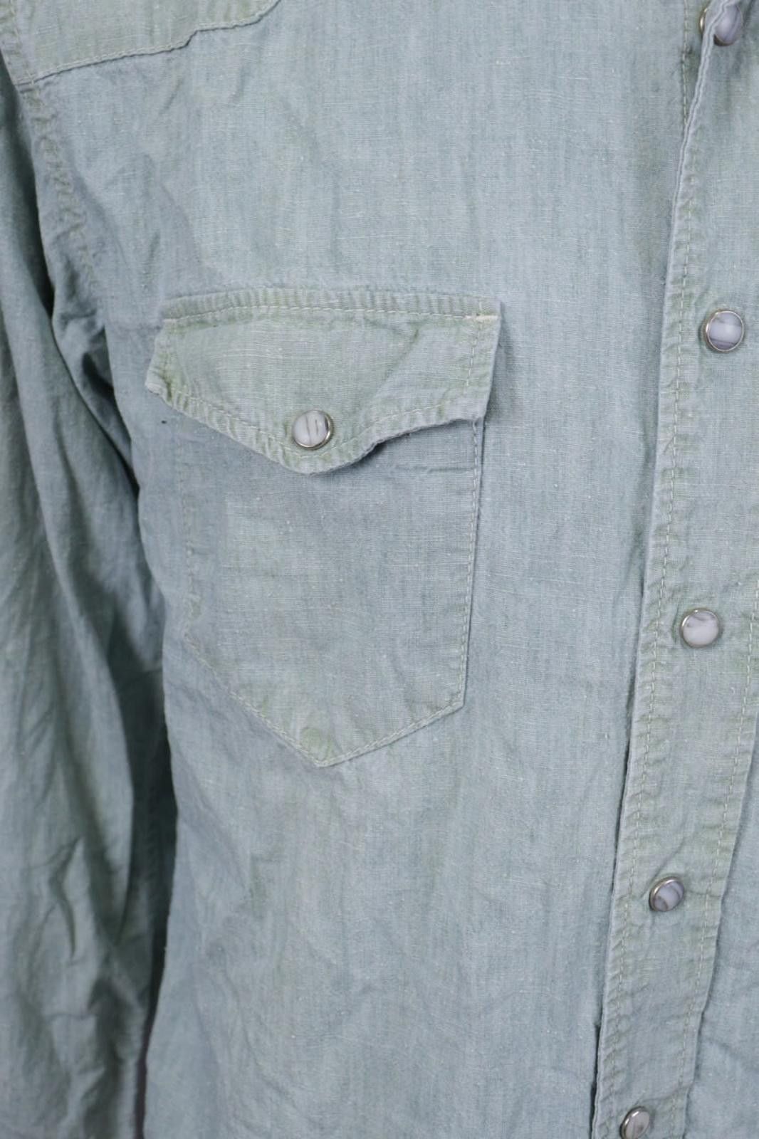 Edwin Edwin Japanese Denim Pockets Snap Overshirt Shirt Size M Size US M / EU 48-50 / 2 - 7 Thumbnail