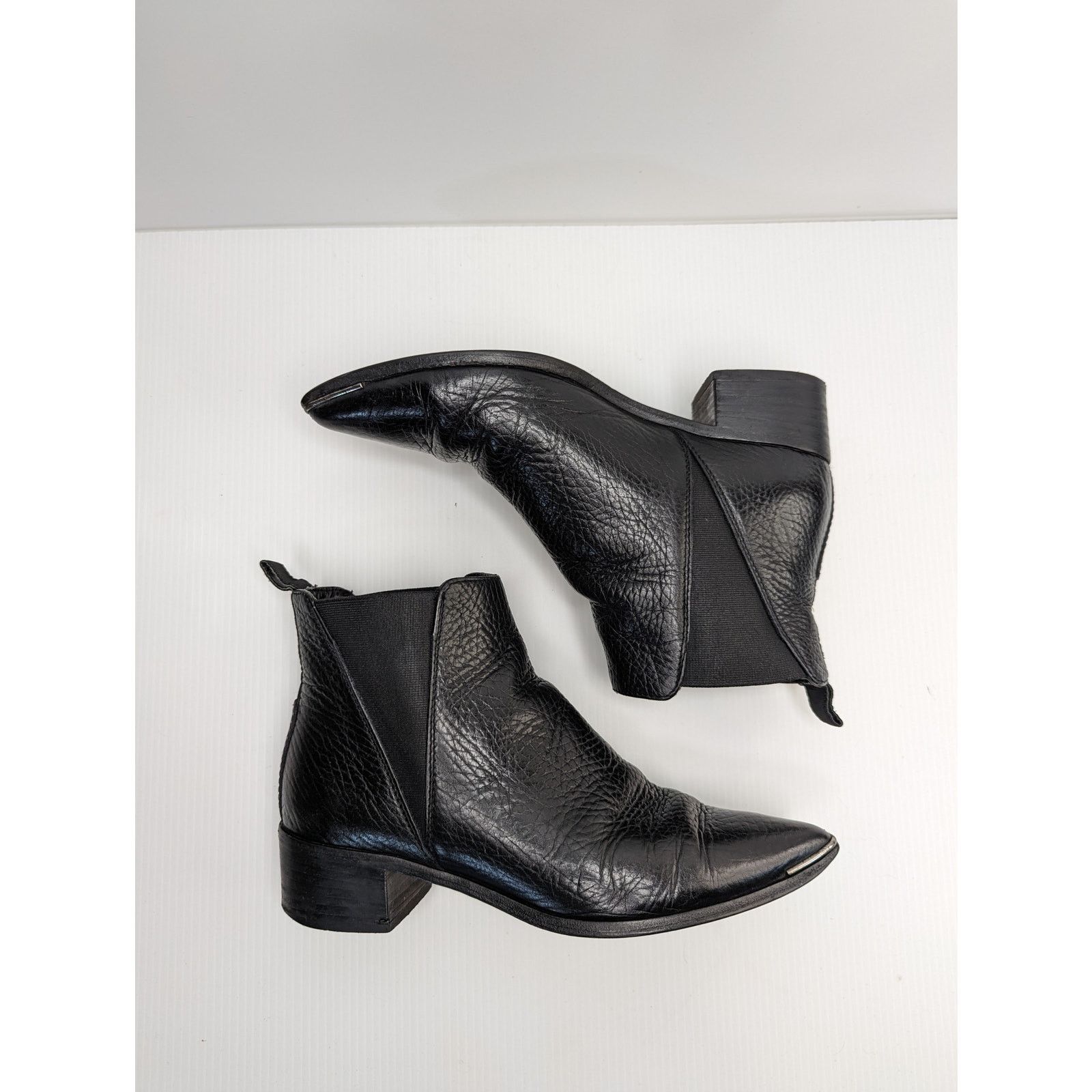 Acne Studios Acne Leather Jensen leather ankle boots black sz 36 (US 5.5) Size US 6 / IT 36 - 5 Thumbnail