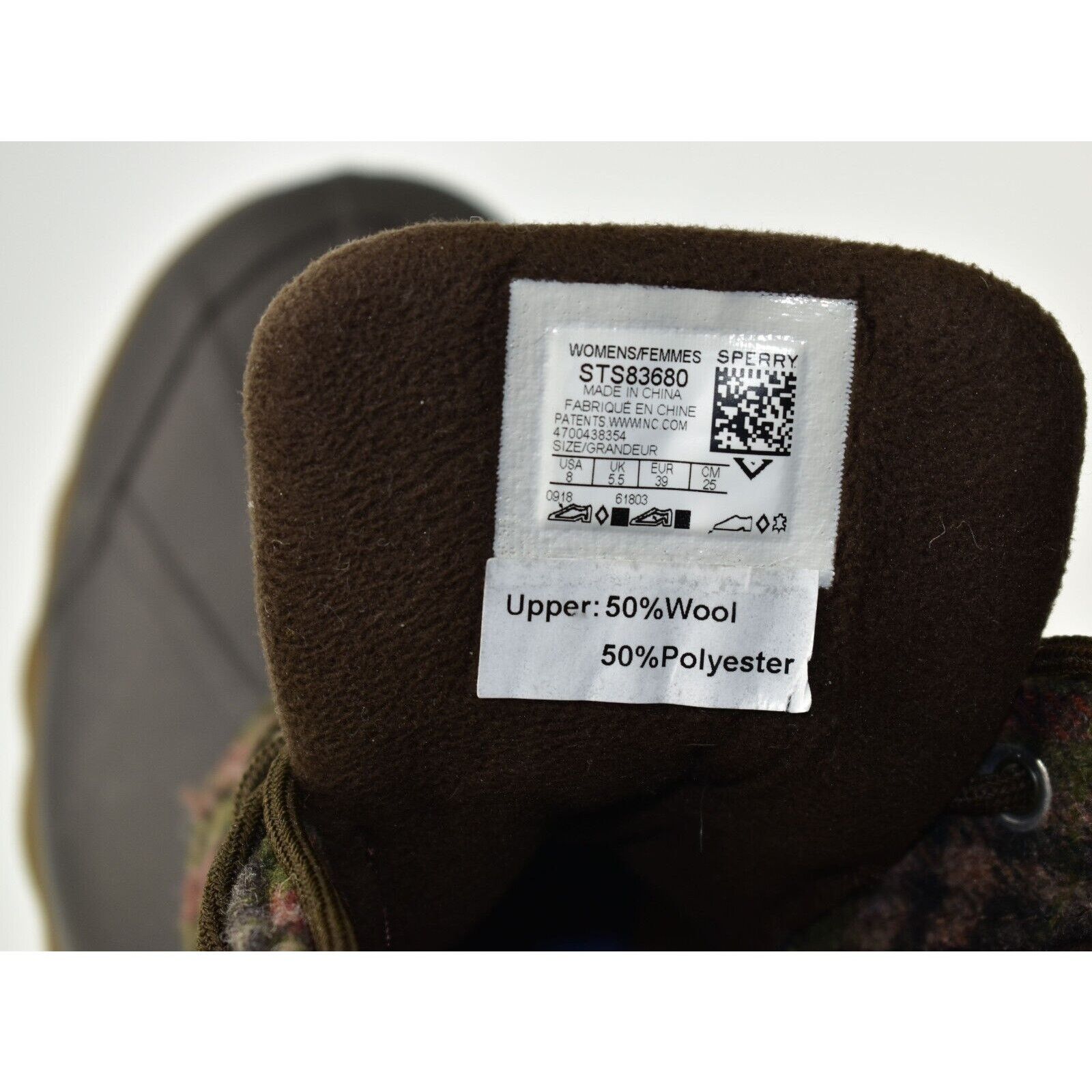 Sperry SPERRY STS83680 Plaid Brown Rubber Bottom Duck Boot Shoes 8 Size US 8 / IT 38 - 8 Thumbnail
