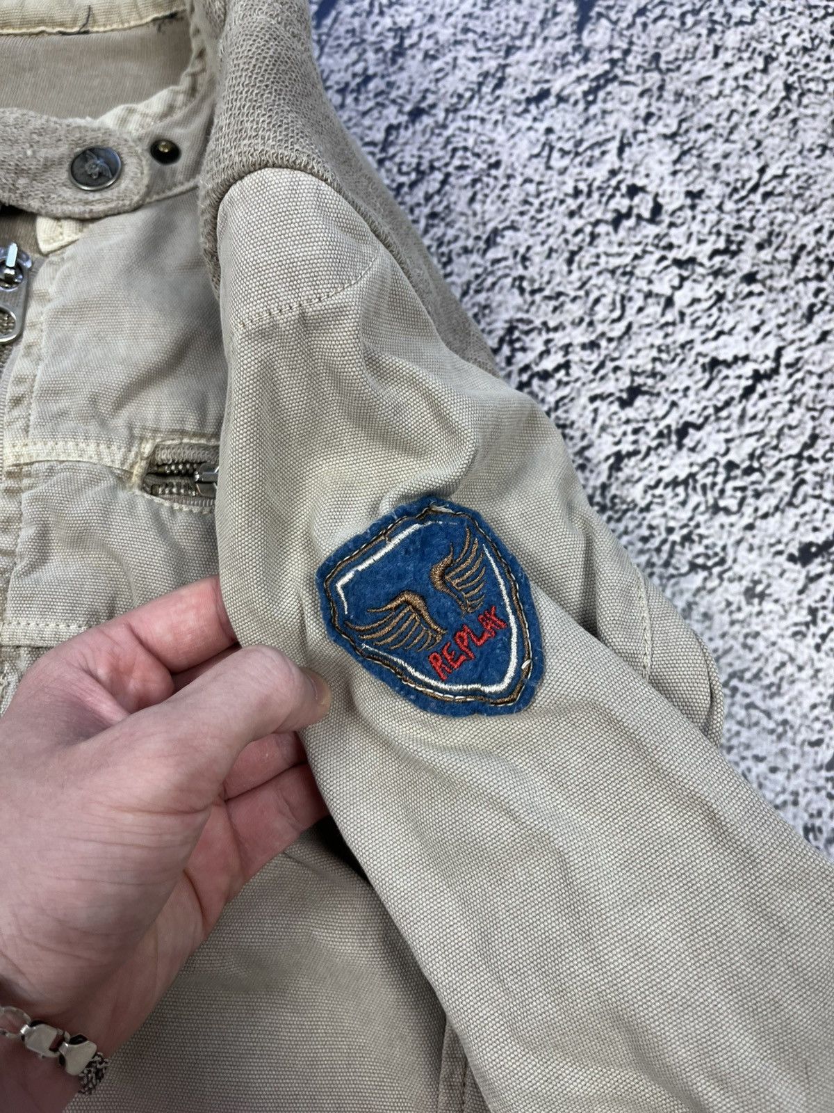 Japanese Brand Vintage Japanese Biker Grunge Replay Logo Jacket size S Size S / US 4 / IT 40 - 12 Thumbnail
