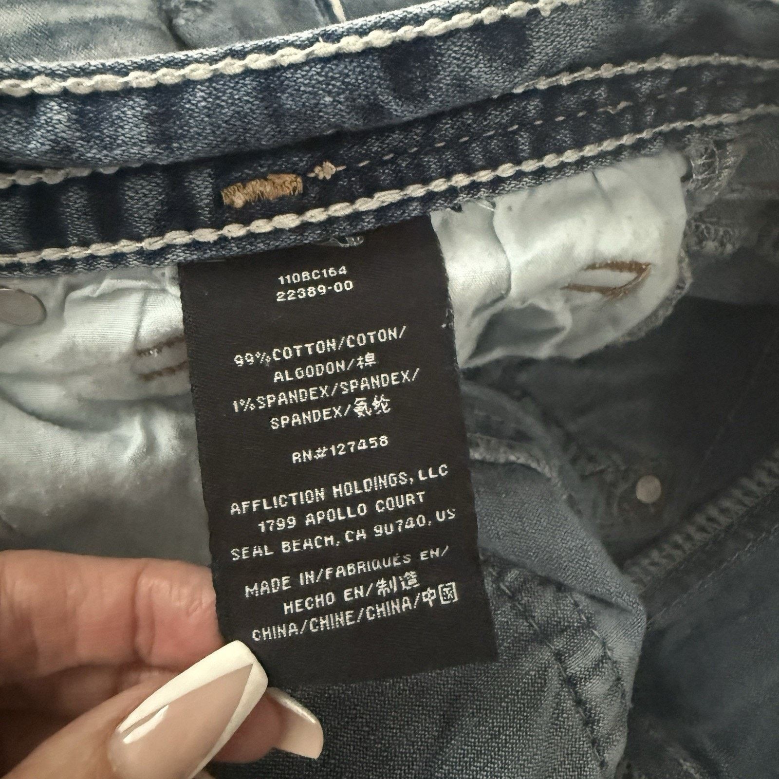 Affliction Vtg Y2K Affliction Cooper Baggy Relaxed Boot Distressed Jean Size US 32 / EU 48 - 4 Thumbnail