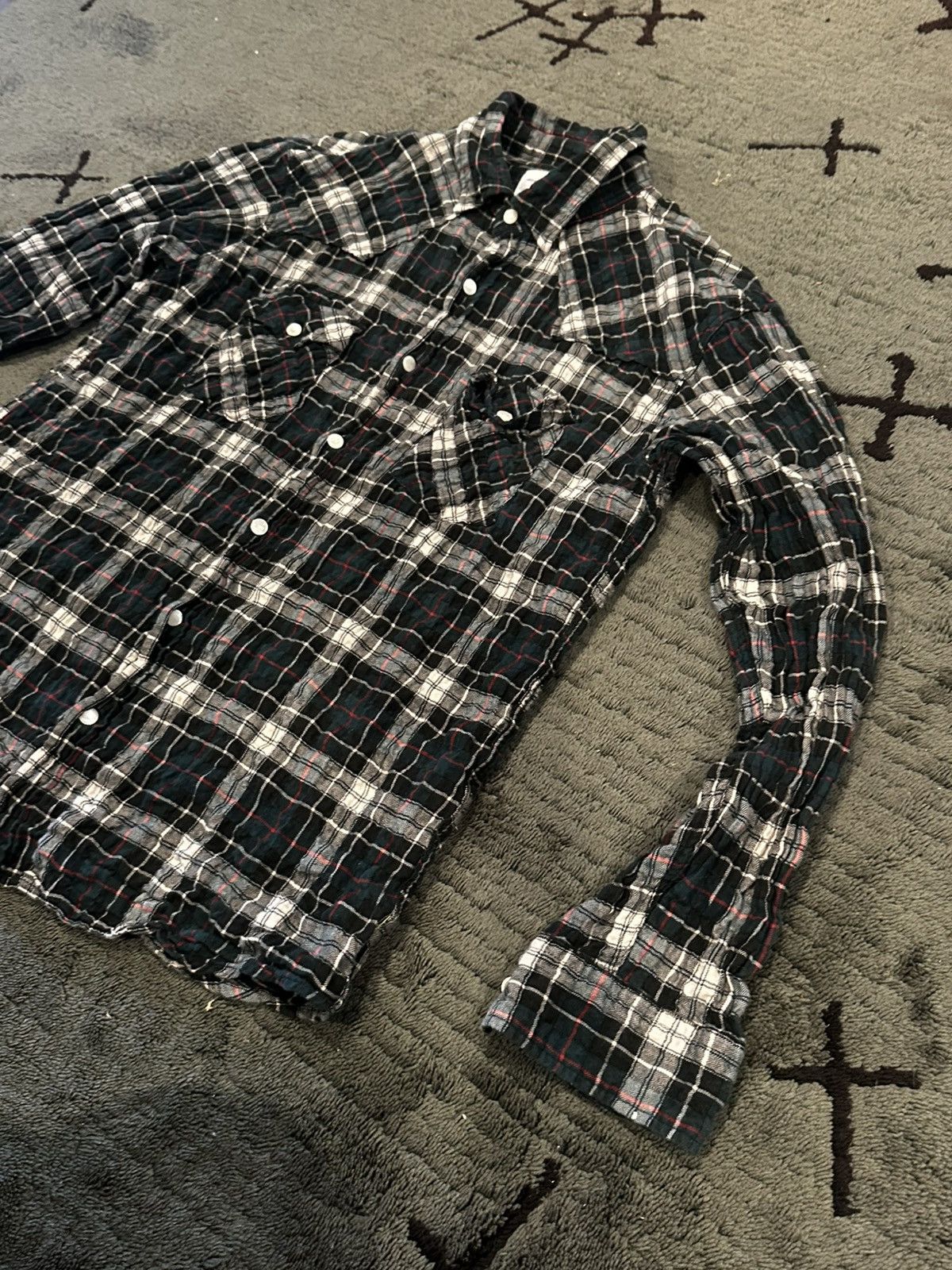 GOODENOUGH GOODENOUGH “Keep The Humming” Stretchy Flannel Button Down Size US M / EU 48-50 / 2 - 5 Thumbnail