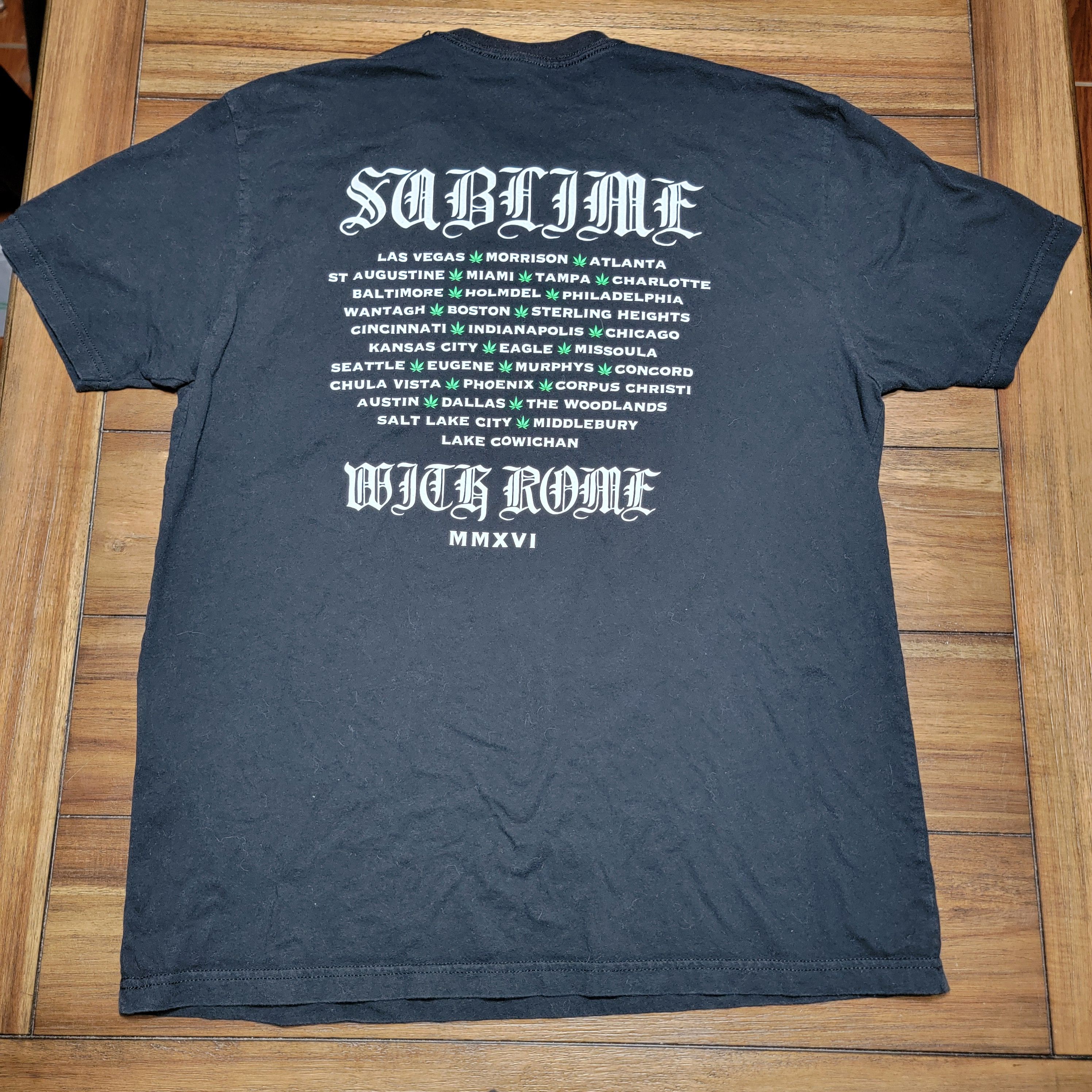 Other Sublime SS Black Unisex Tee "With Rome Tour" - Size XL Size US XL / EU 56 / 4 - 3 Thumbnail