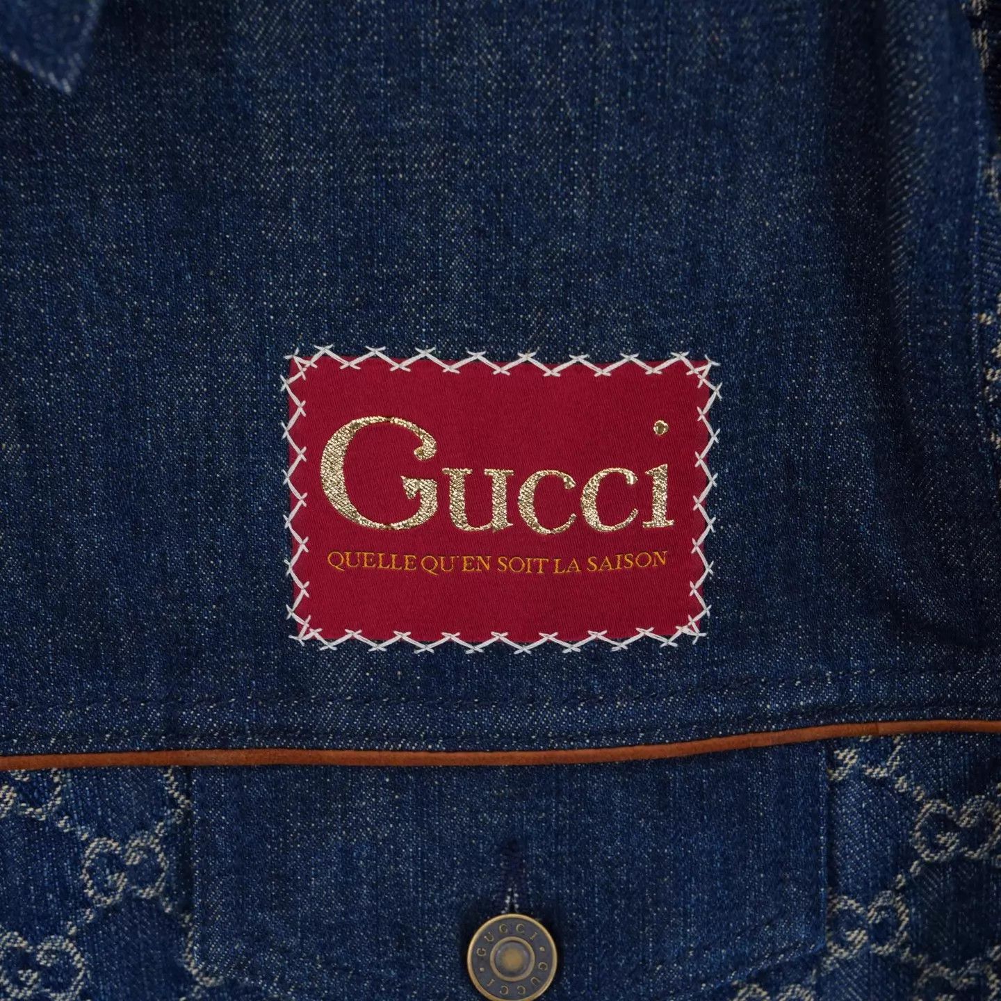 Gucci GUCCI GG Monogram All Over Denim Jacket 46 99 Size US S / EU 44-46 / 1 - 4 Thumbnail