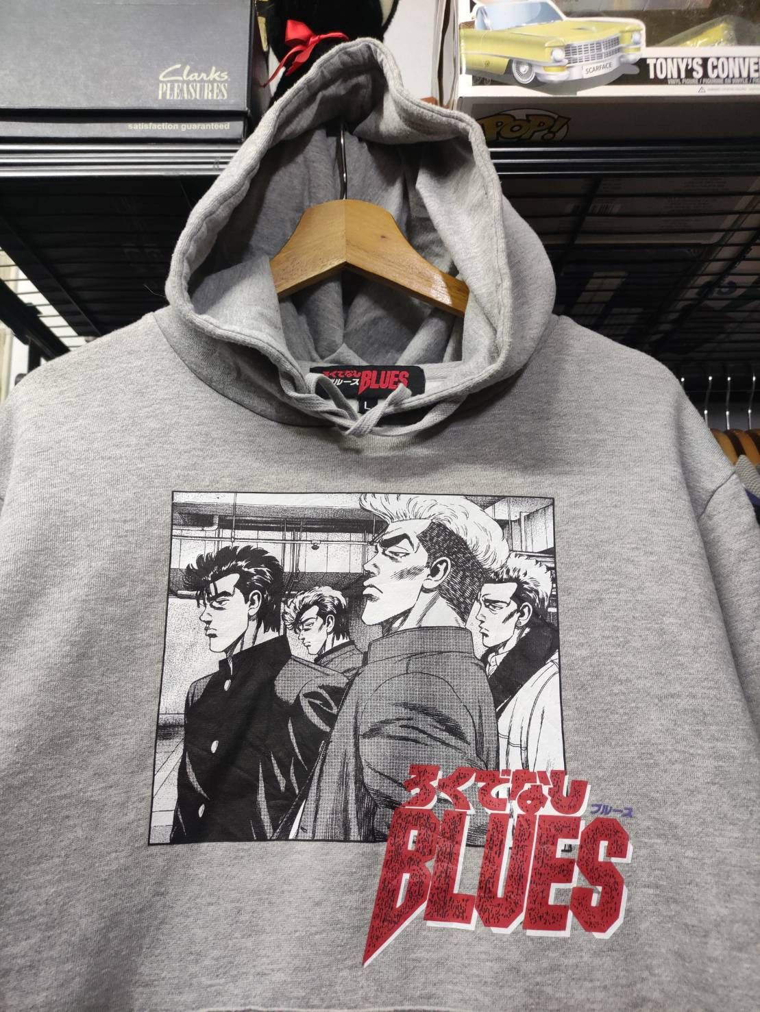 Anime Rare! Rokudenashi Blues " 4 King " Official Licensed Hoodie Size US L / EU 52-54 / 3 - 1 Thumbnail