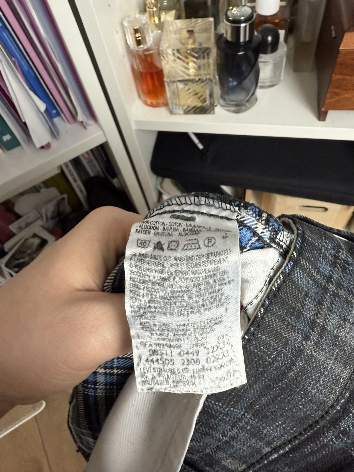 Levi's × Levi's Vintage Clothing × Vintage Vintage Levi’s 511 checked denim pants 32x34 streetwear punk Size US 32 / EU 48 - 7 Thumbnail