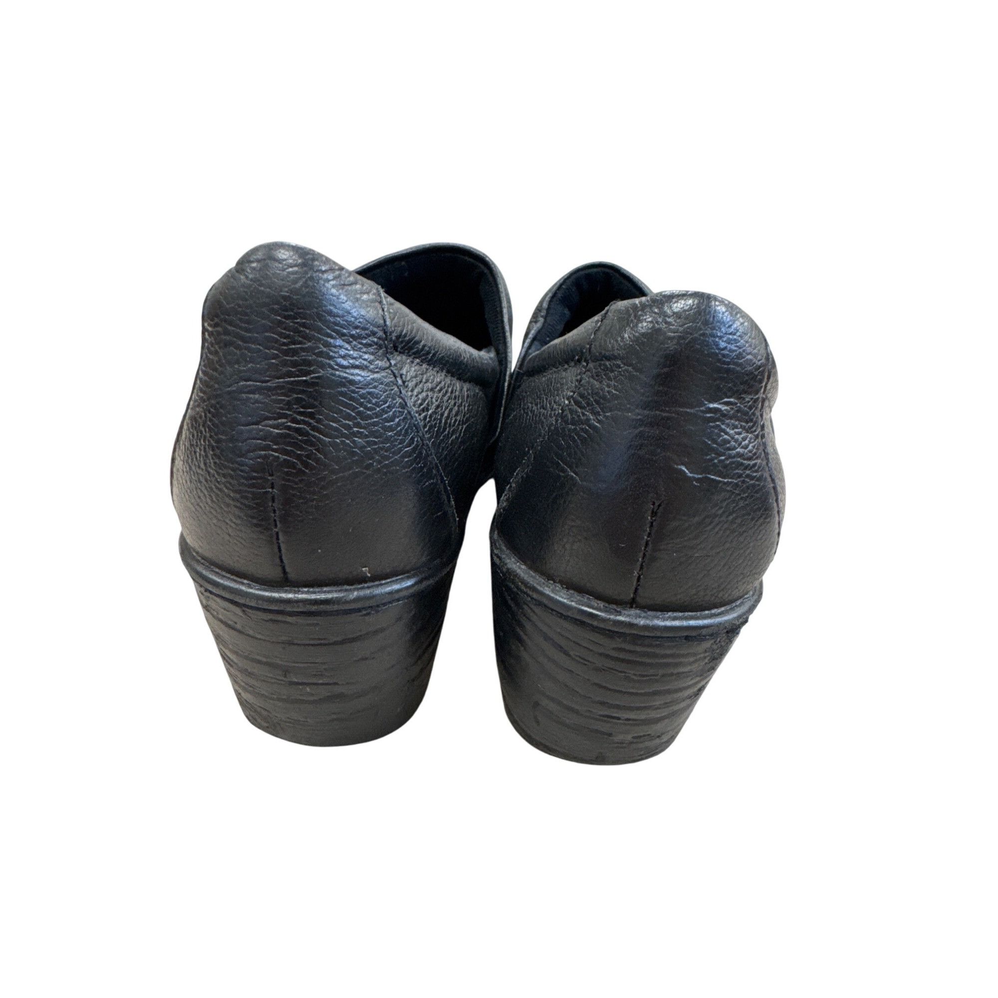 Boc B.OC Womens Black Leather Clogs Mules 7M SKU 7484 Size US 7 / IT 37 - 6 Thumbnail