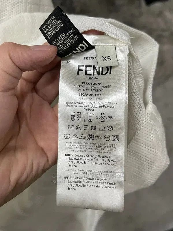 Other Fendi White Short Sleeve T-Shirt for Women . Size XS / US 0-2 / IT 36-38 - 6 Thumbnail