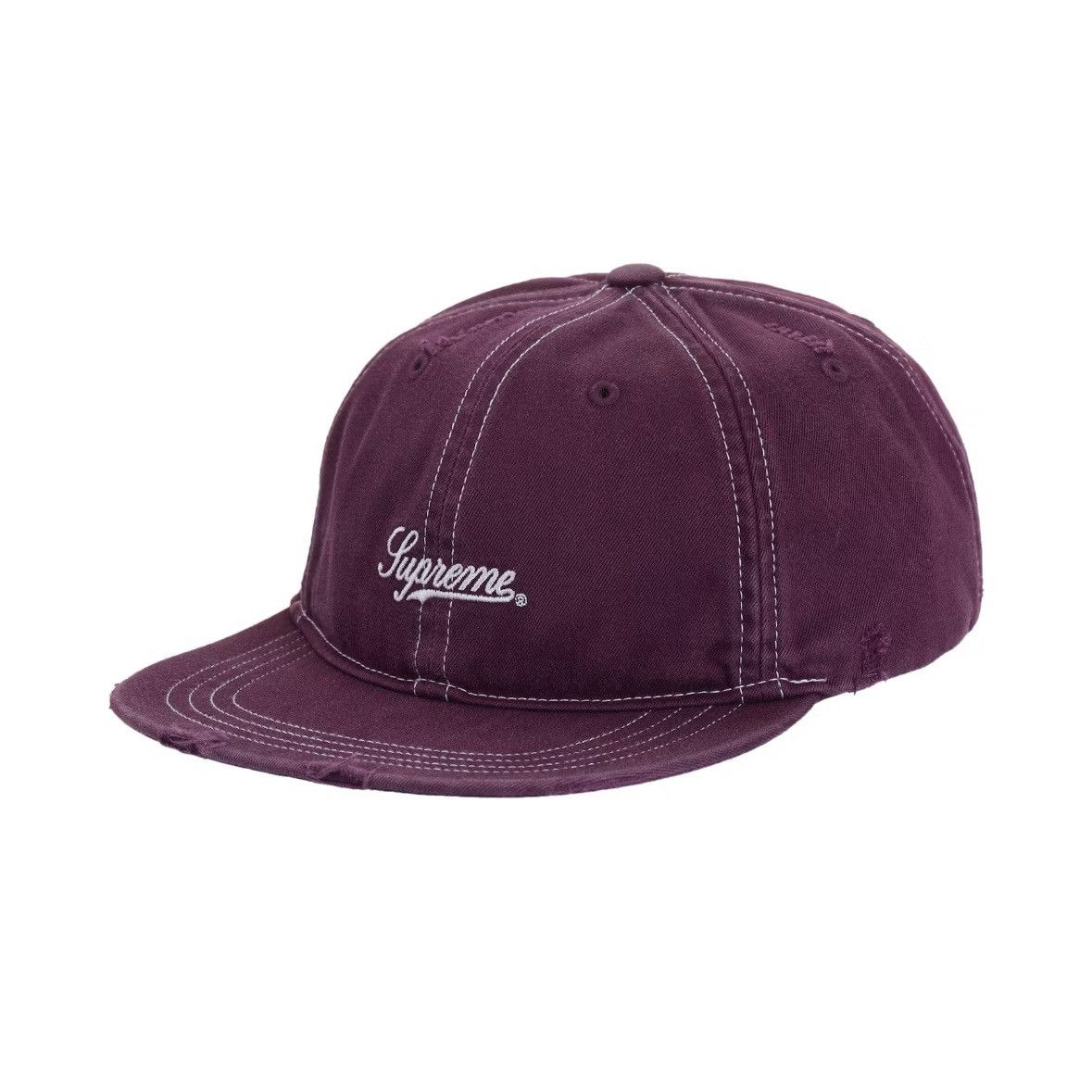 Supreme Supreme Brushed Twill Script 6-panel Hat Red | Grailed