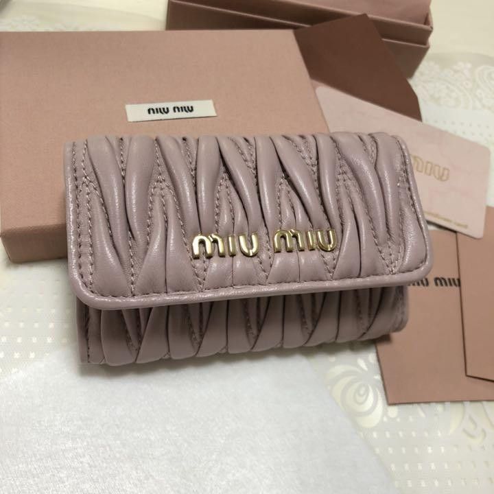 Miu Miu × Vintage Miu Miu Leather Key Holder With Cards Miu Miu × Vintage Miu Miu Leather Key Holder With Cards