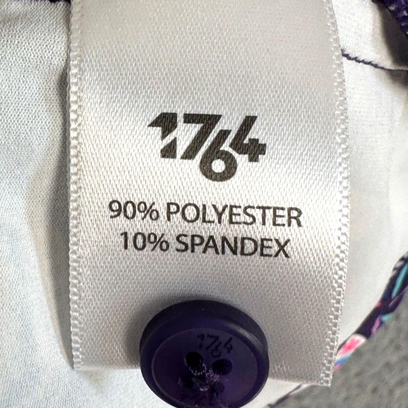 Vintage 1764 Day Of The Dead Polo Shirt Mens XL Purple Floral Golf Rugby EUC Size US XL / EU 56 / 4 - 5 Thumbnail