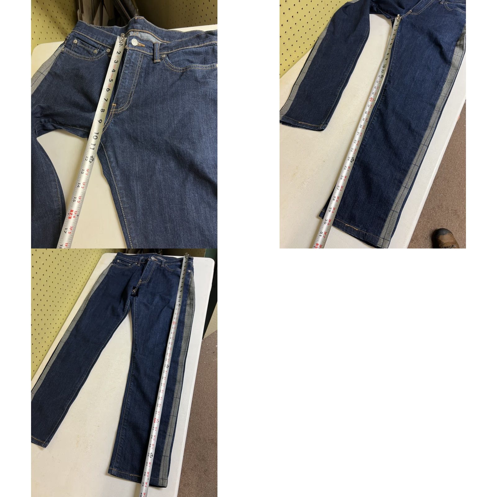 Levi's Levi's 504 Jeans Slim Denim 32x30 Houndstooth Plaid Cotton Blend Regular Inseam 30 Men Mens Skinny Vintage No Size US 32 / EU 48 - 8 Thumbnail