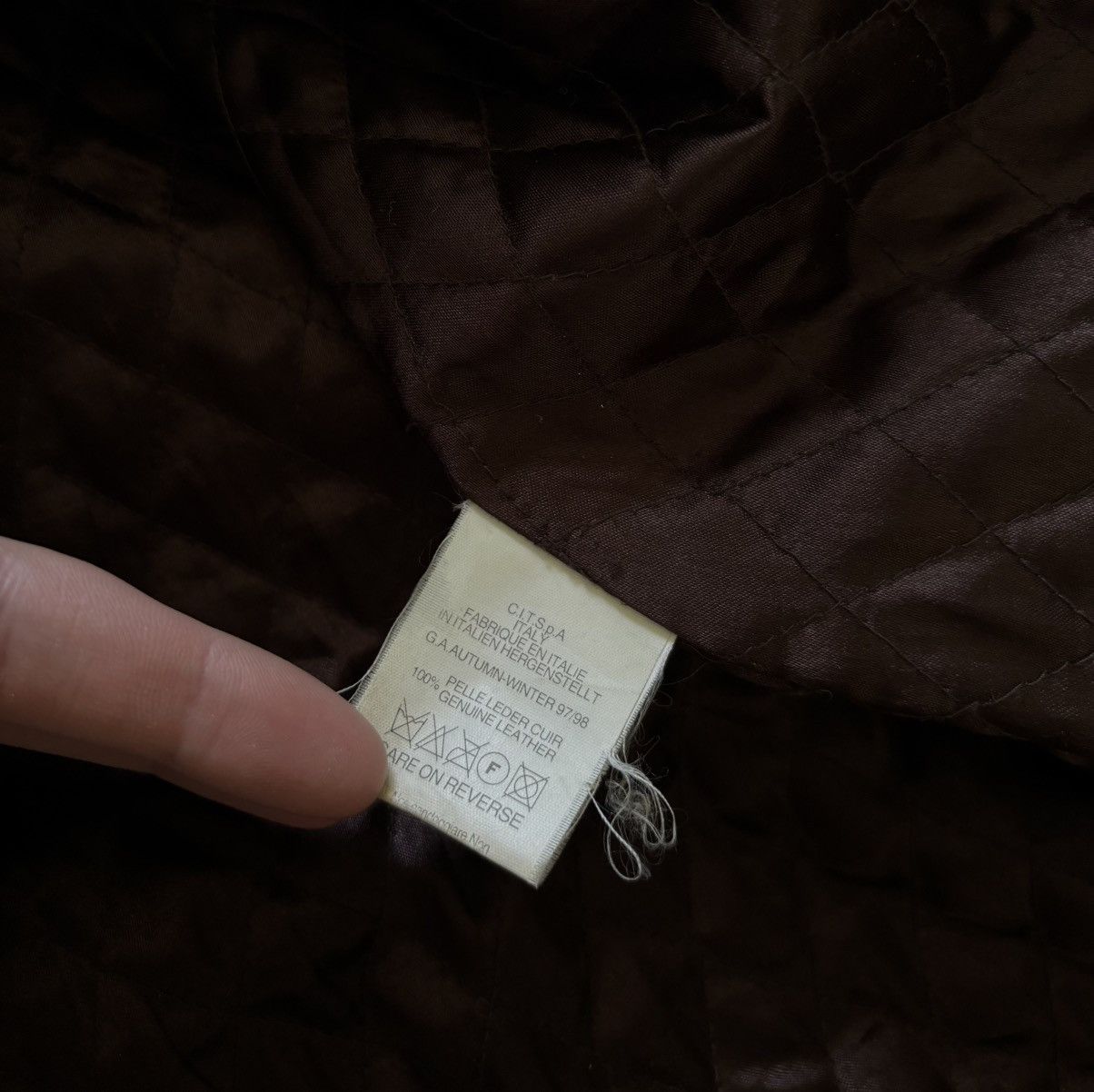Fendi × Vintage Vintage Fendi Maglia Leather Coat Jacket Brown Size M / US 6-8 / IT 42-44 - 6 Thumbnail