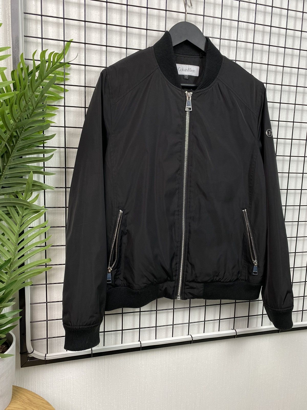 Calvin Klein Calvin Klein Bomber jacket Black Men L size basic Size US L / EU 52-54 / 3 - 2 Thumbnail
