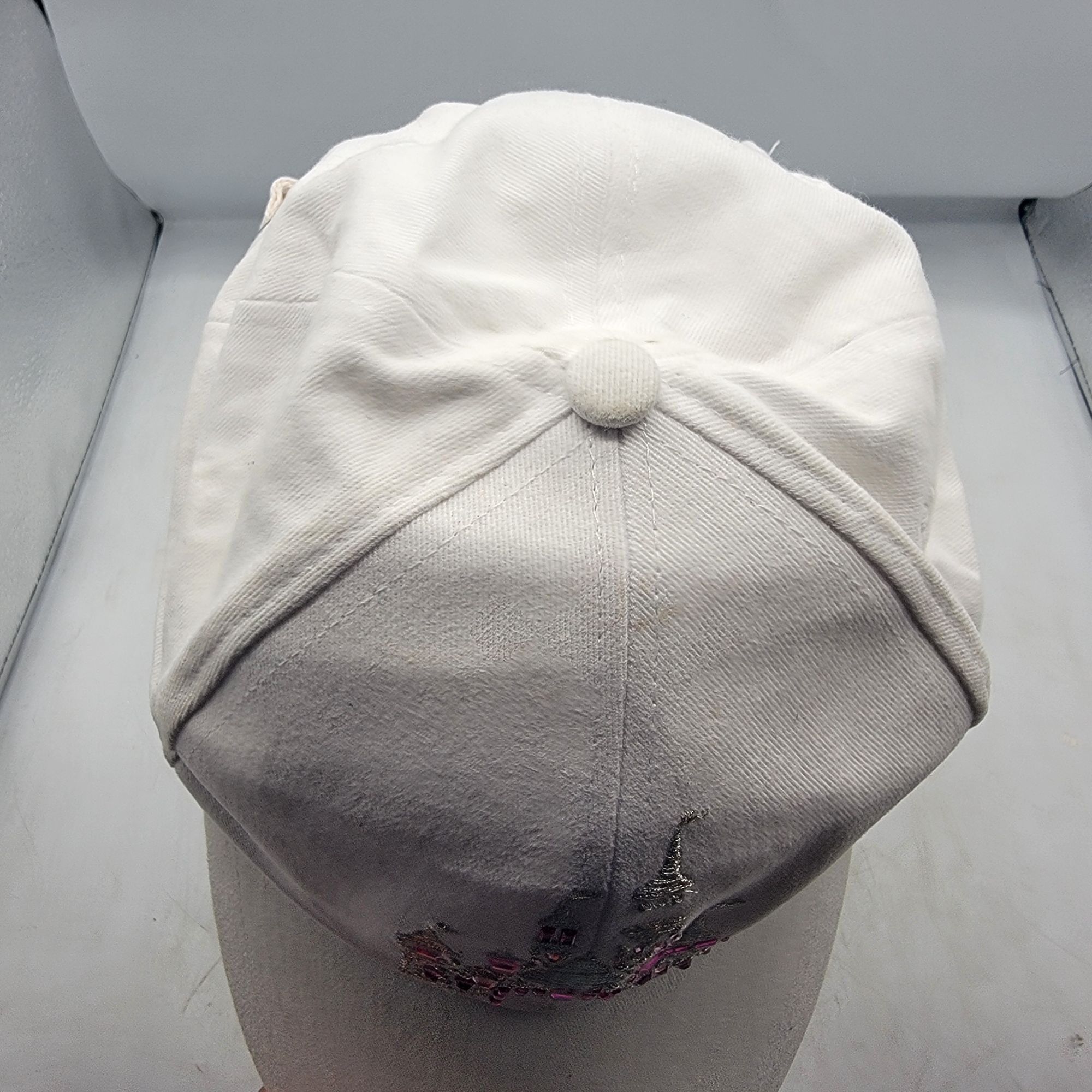Disney Disney Parks Adults White Bling Castle Embellished Hat Cap C Size ONE SIZE - 7 Thumbnail