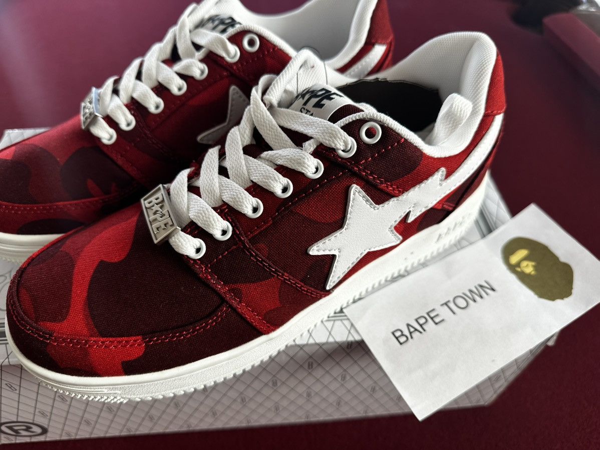 Bape COLOR CAMO BAPE STA LOW (RED) Size US 8.5 / EU 41-42 - 2 Thumbnail