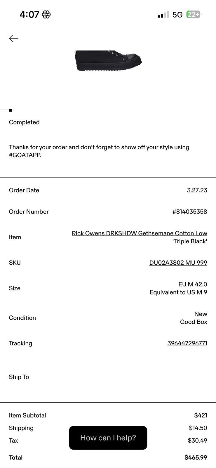 Rick Owens Drkshdw Rick Owens DrkShdw Triple Black Gethsemane Cotton Size US 9 / EU 42 - 11 Thumbnail