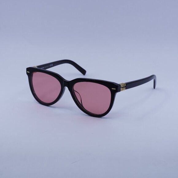 Miu Miu Miu Miu MU12ZSF 16K1D0 Sunglasses Black Aviator Frame Size ONE SIZE - 4 Thumbnail
