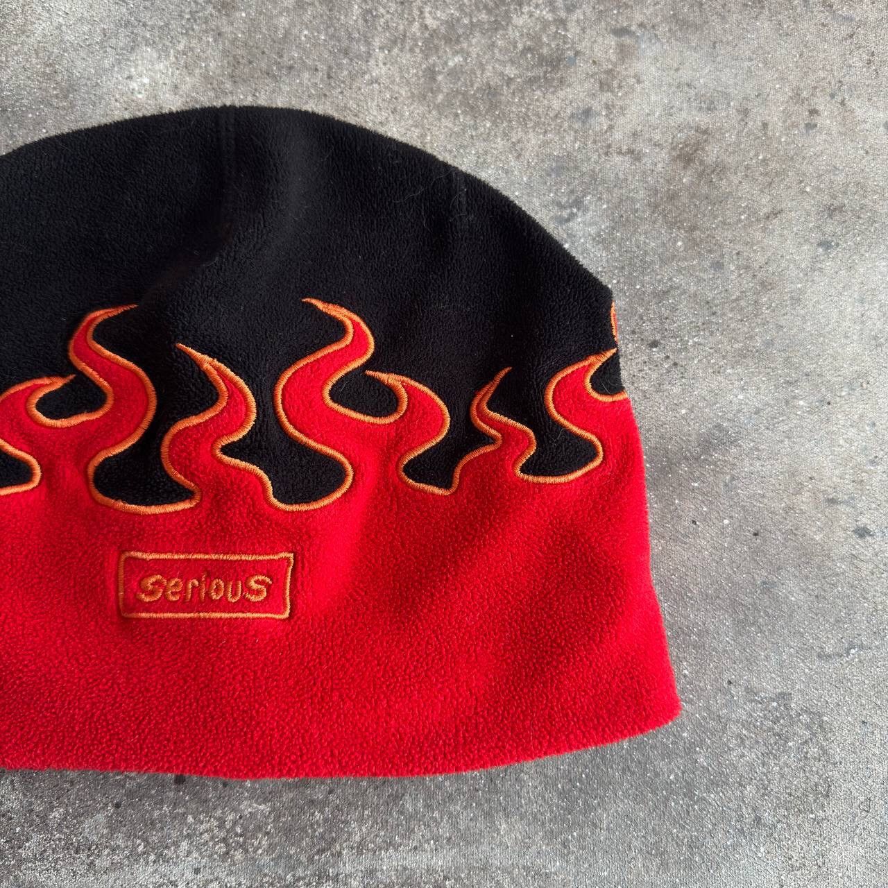 If Six Was Nine × Japanese Brand × Vintage Amazing Y2K SK8 Flaming Beanie Hat Size ONE SIZE - 3 Thumbnail