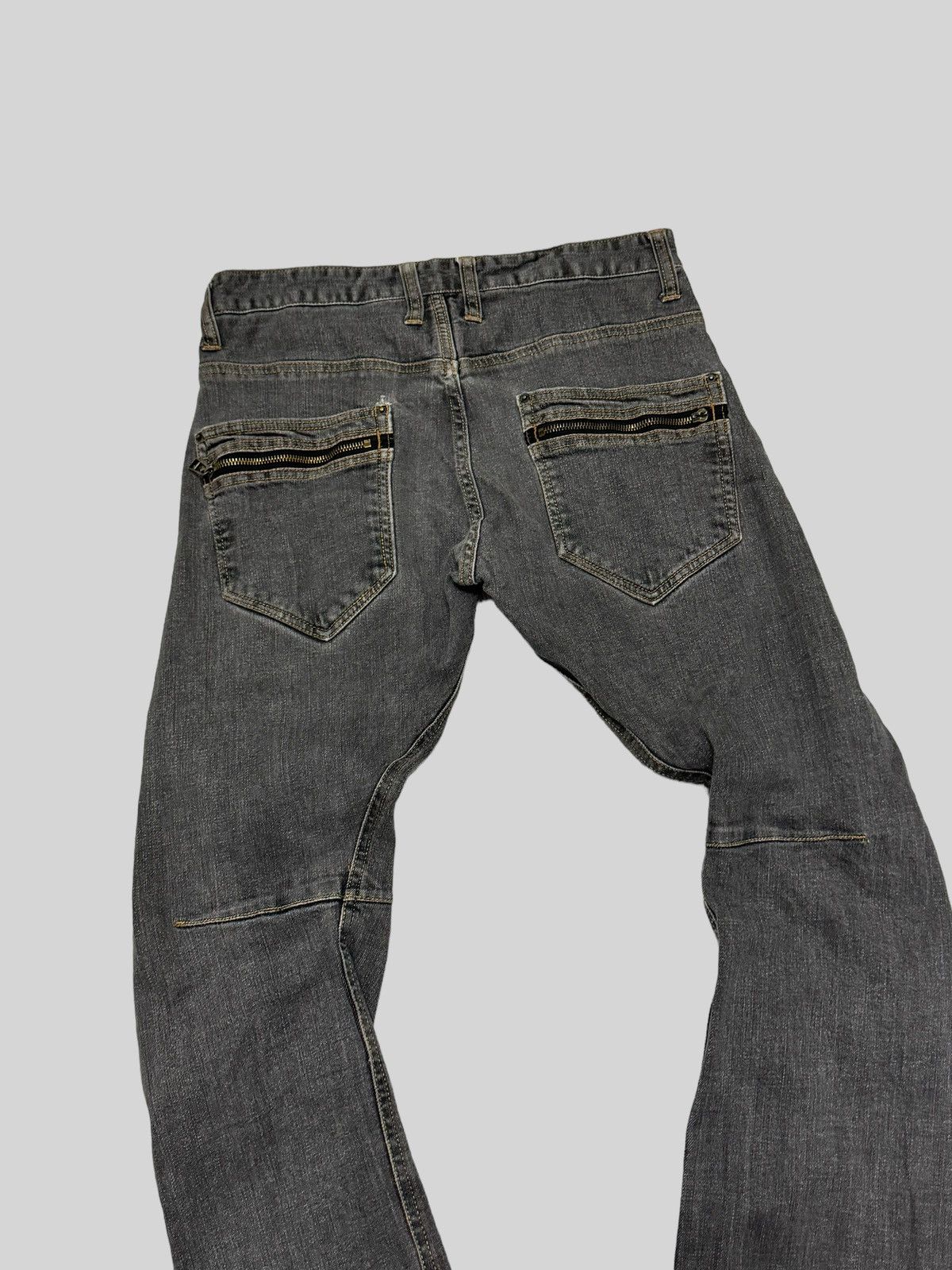 If Six Was Nine × Japanese Brand DOMINATE HANDCRAFTED ZIPPER J-CURVE JEANS Size US 29 - 11 Thumbnail
