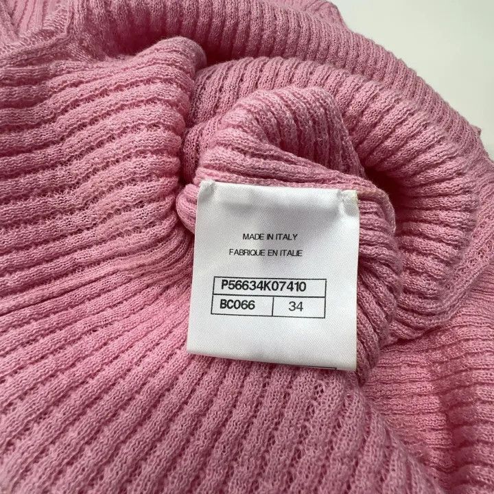 Chanel Chanel Pink Short Sleeve Knit Top Size XS / US 0-2 / IT 36-38 - 2 Thumbnail