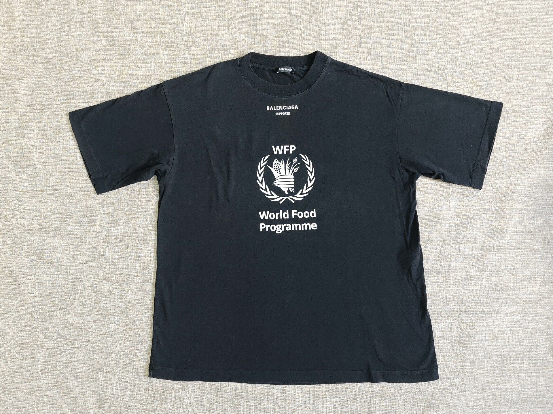 Balenciaga Balenciaga Wheat Ear Short-Sleeve T-Shirt Size US S / EU 44-46 / 1 - 1 Thumbnail