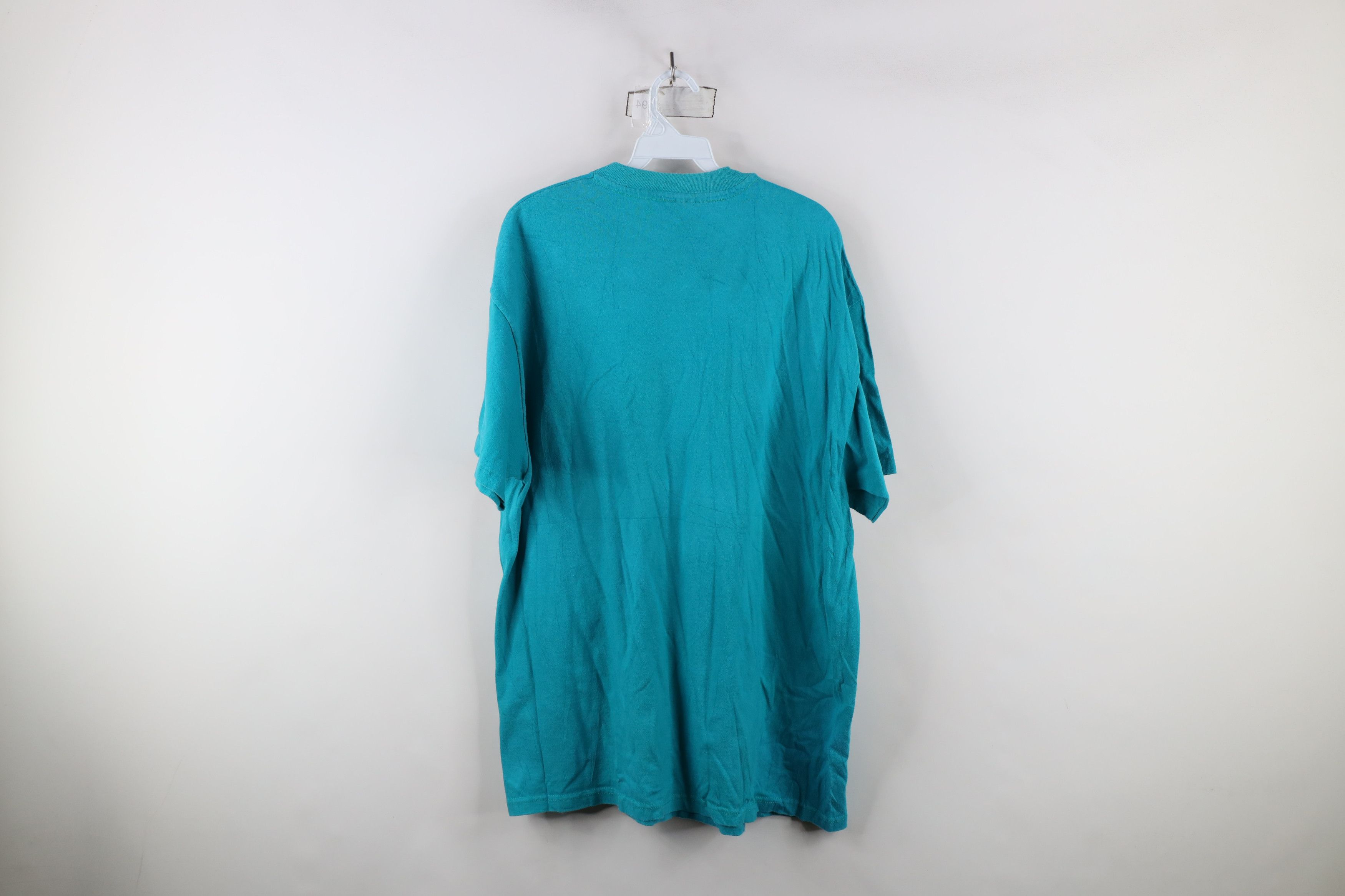 Vintage Vintage 90s Streetwear Day Ocean Whale Fish T-Shirt Teal USA Size US XL / EU 56 / 4 - 11 Thumbnail
