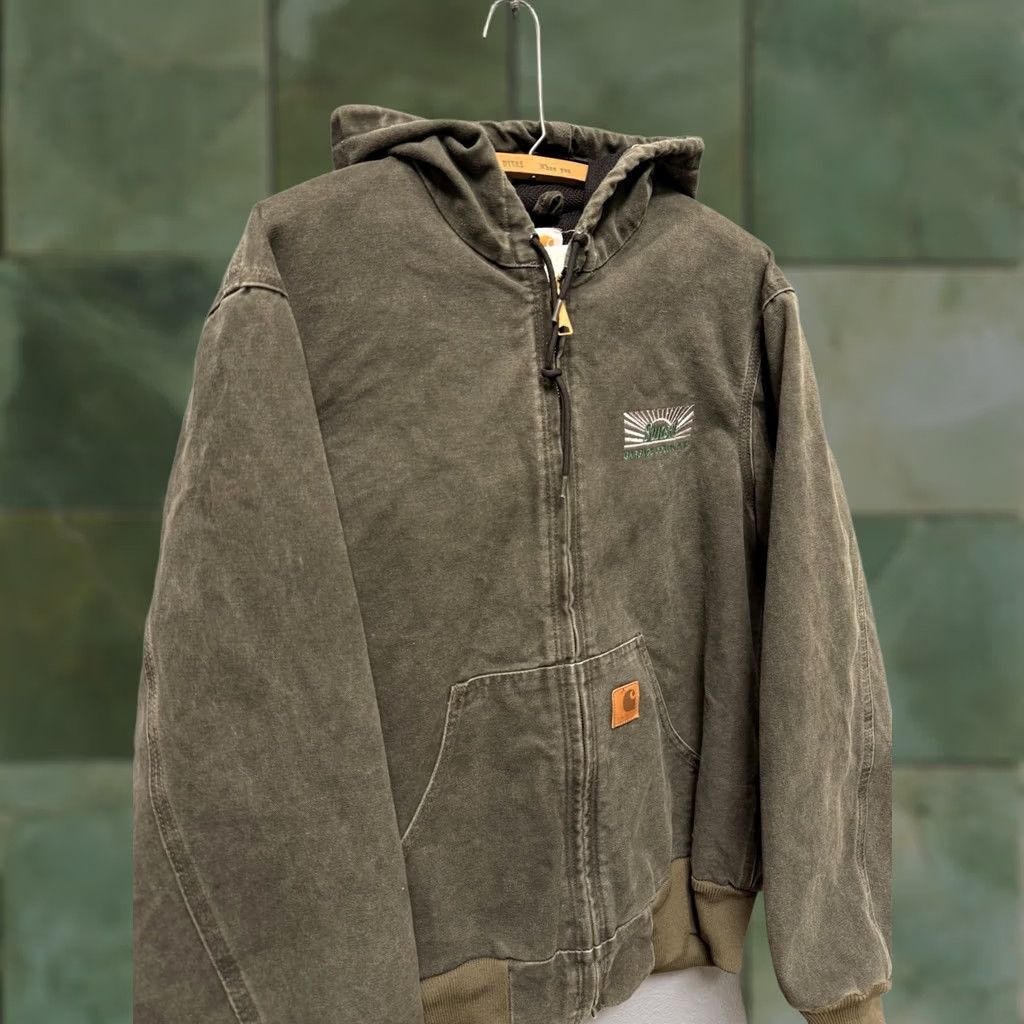 Carhartt VINTAGE Carhartt J25 MOS Hooded Jacket Medium Green Zip Men’s Size US M / EU 48-50 / 2 - 1 Thumbnail