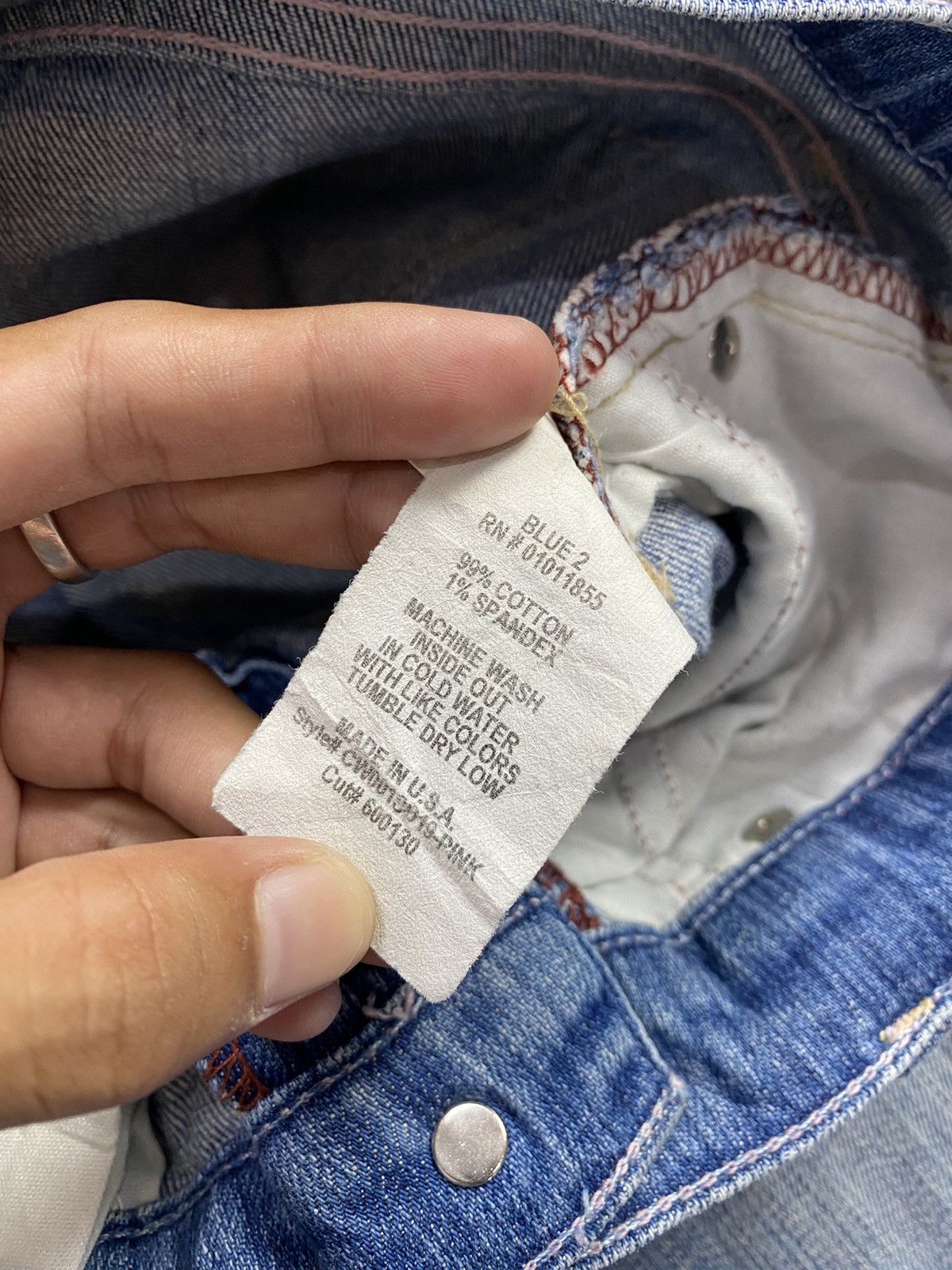 If Six Was Nine × Japanese Brand × Le Grande Bleu (L.G.B.) 2000s Blue 2 Flared Washed Jean Pant Size US 30 / EU 46 - 5 Thumbnail