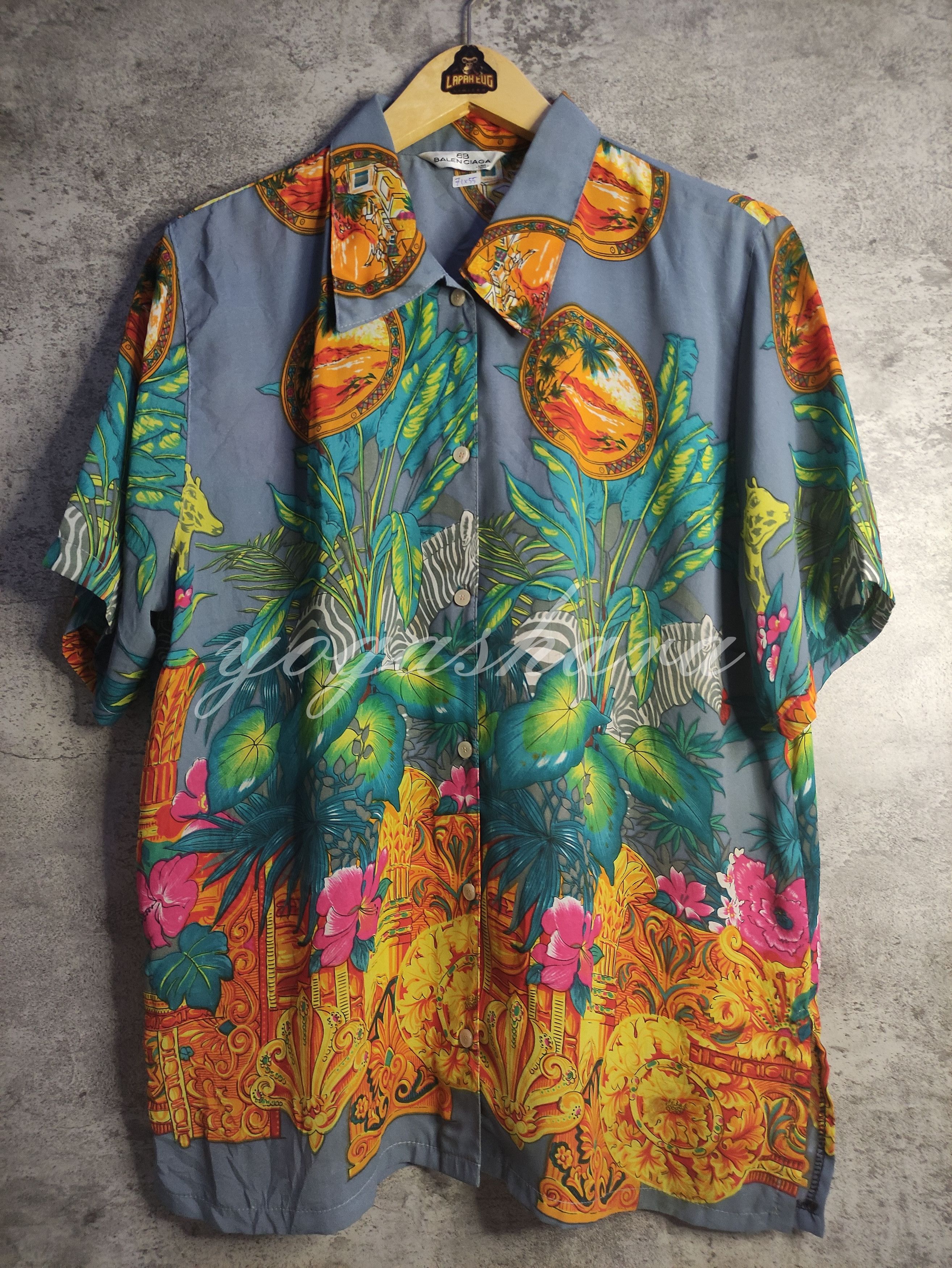 Vintage Luxury - Balenciaga jungle Silk Shirt