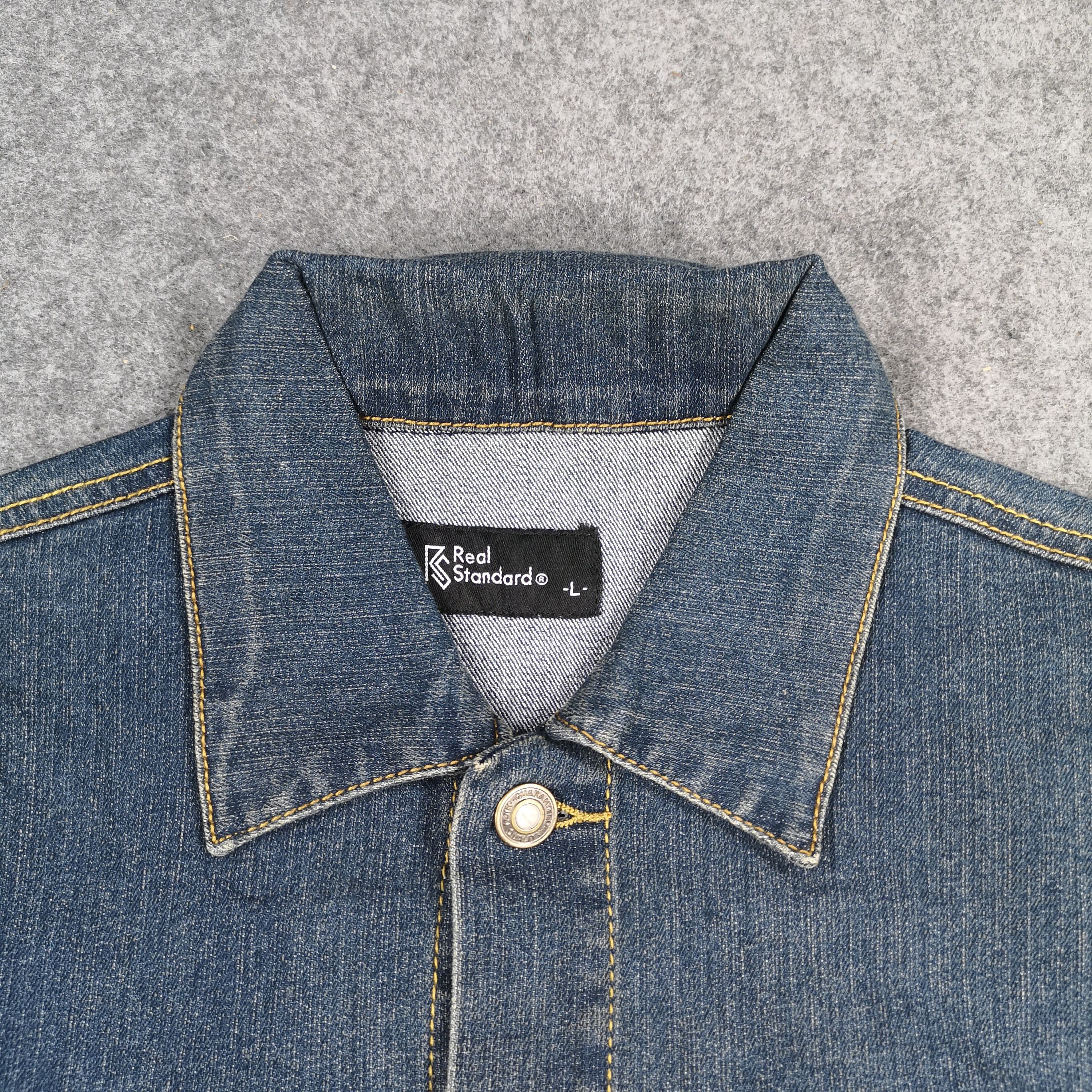 Japanese Brand Japanese Brand Real Standard Blue Denim Trucker Jacket Size US L / EU 52-54 / 3 - 5 Thumbnail