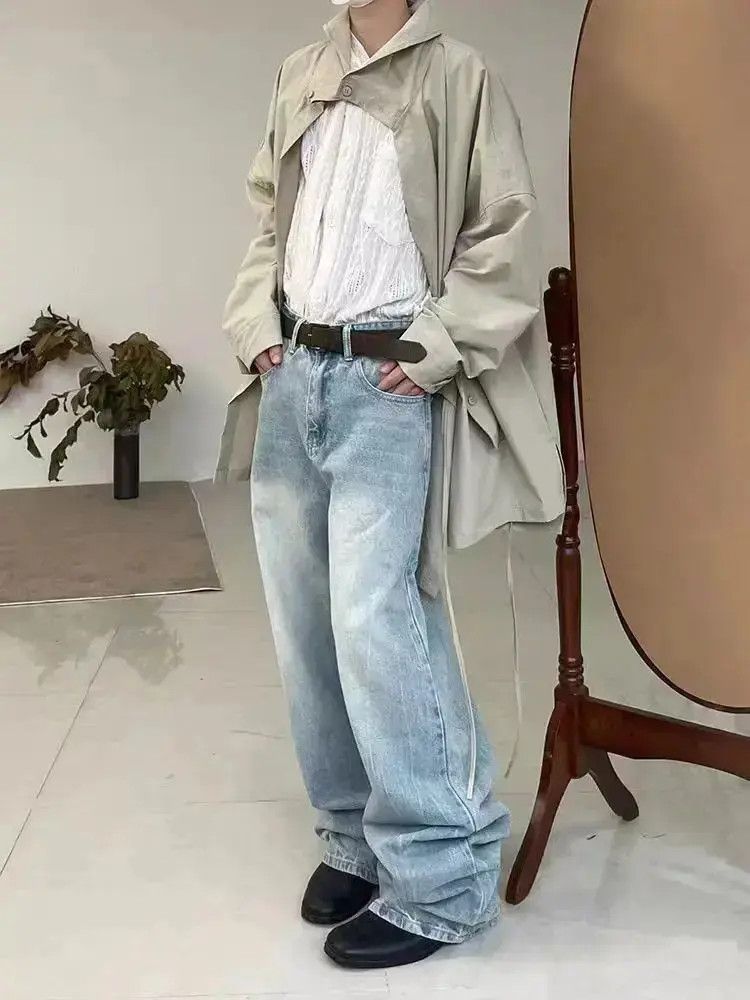 Japanese Brand Vintage washed street Y2K baggy jeans Size US 32 / EU 48 - 4 Thumbnail