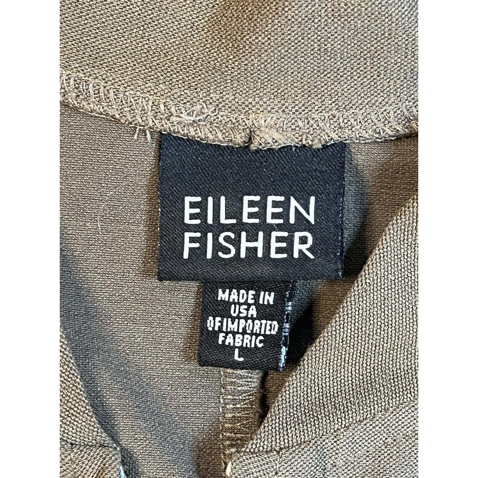 Eileen Fisher Eileen Fisher Women's Lightweight Jacket Brown Size Large Size L / US 10 / IT 46 - 2 Thumbnail