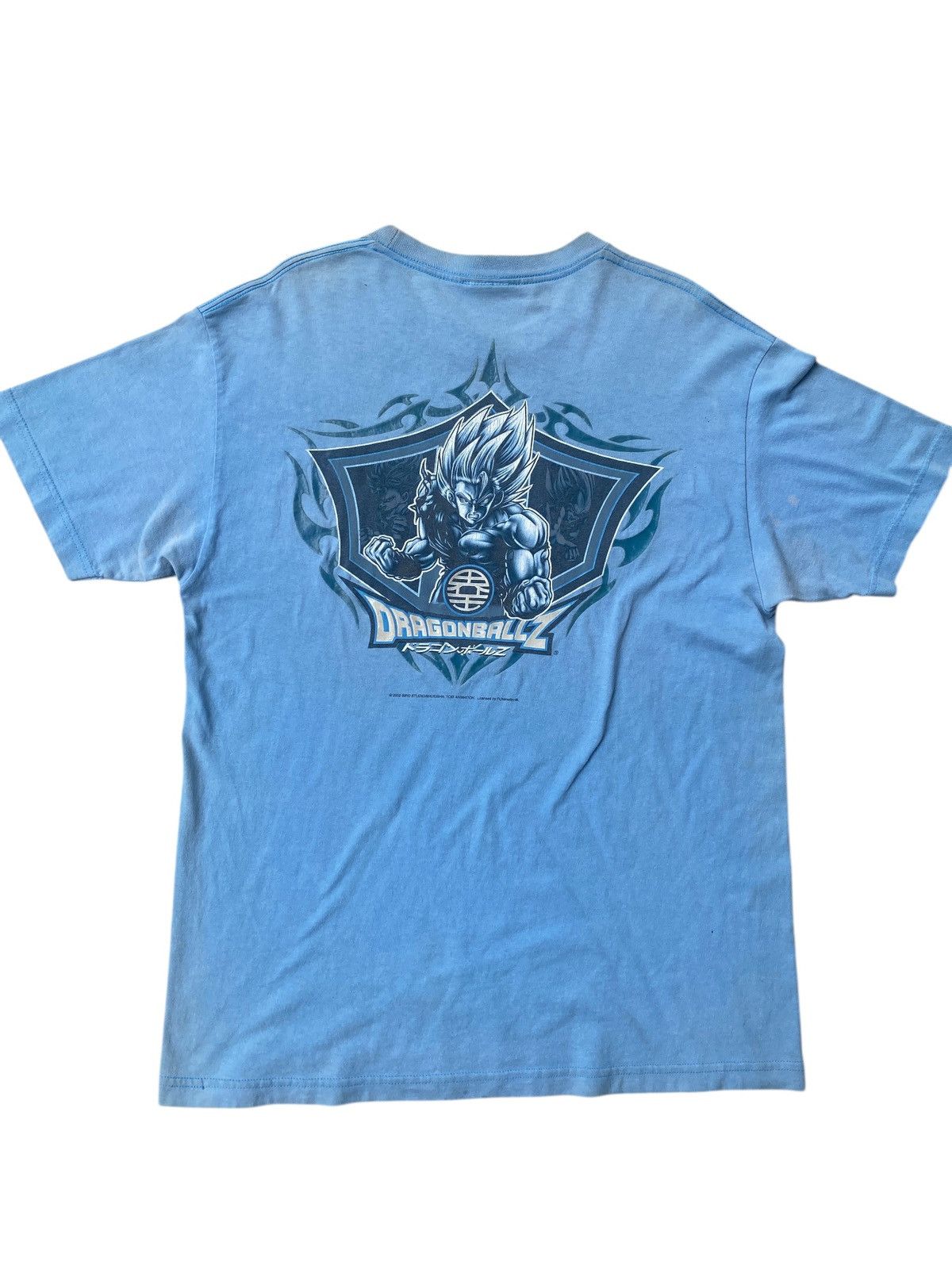 Anime VINTAGE 2002 DRAGON BALL Z TRIO SAIYAN TEE BABY BLUE Size US L / EU 52-54 / 3 - 2 Thumbnail