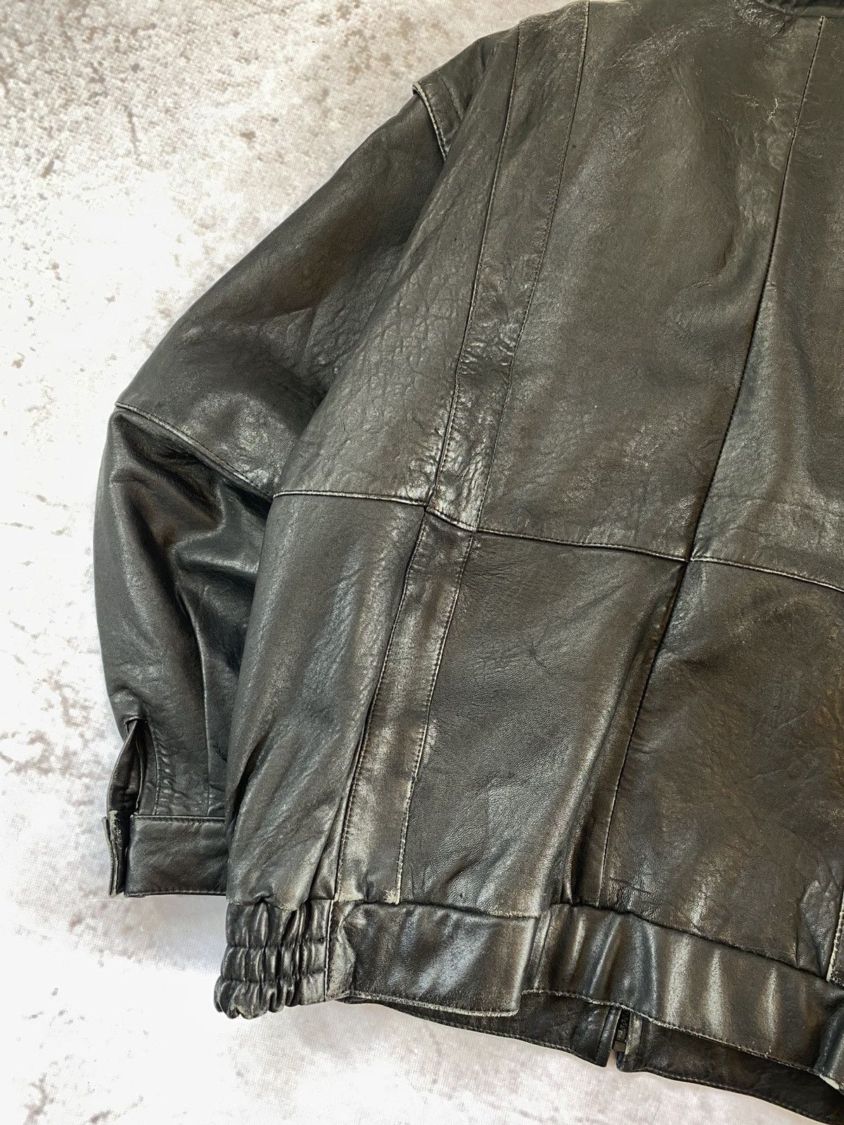 Genuine Leather × Vintage 90s Vintage Transformer Leather Jacket / Vest Size US XL / EU 56 / 4 - 8 Thumbnail