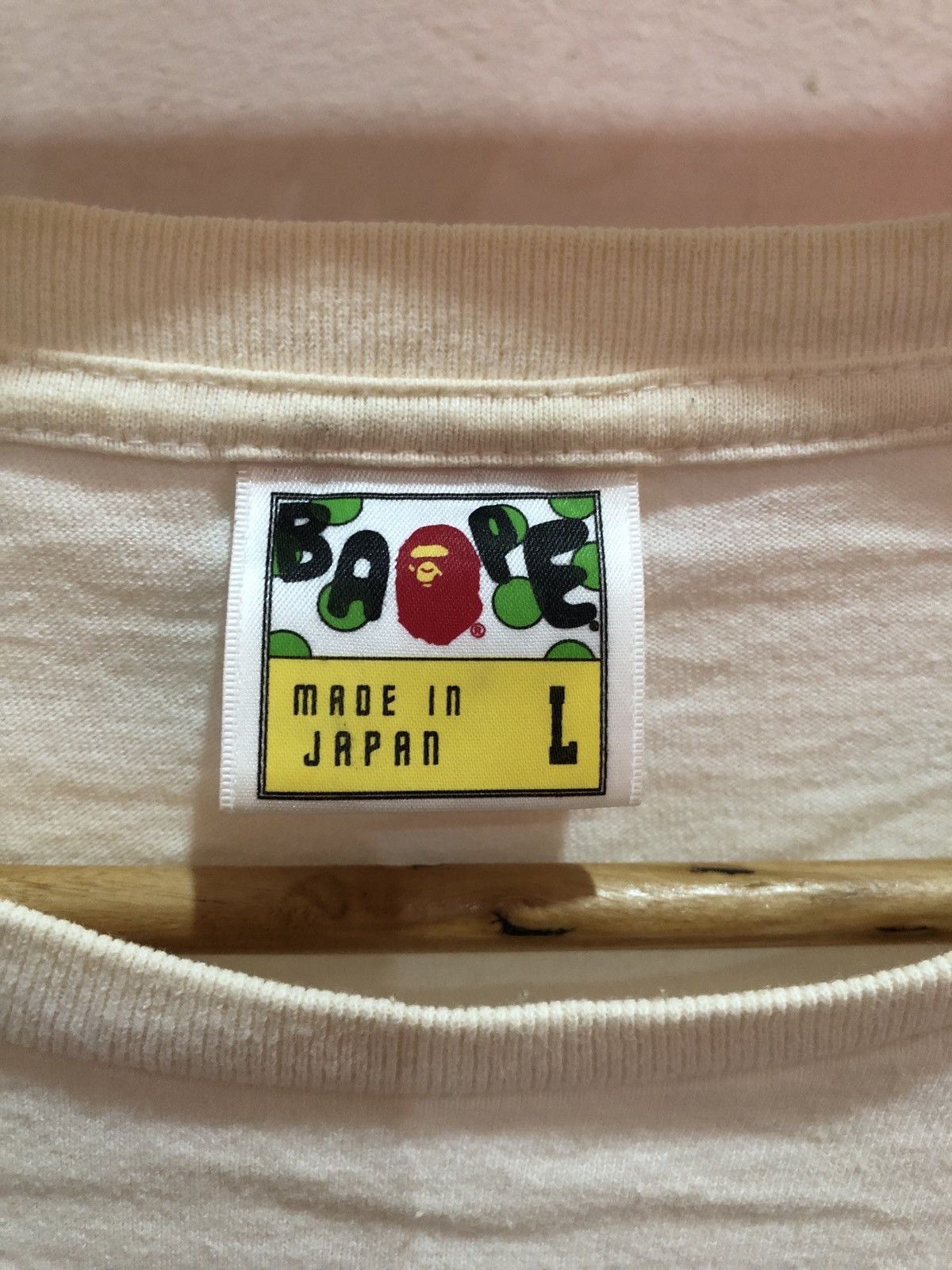 Bape Bapesta Big Bape head Mirror Print Tshirts Size US L / EU 52-54 / 3 - 4 Thumbnail