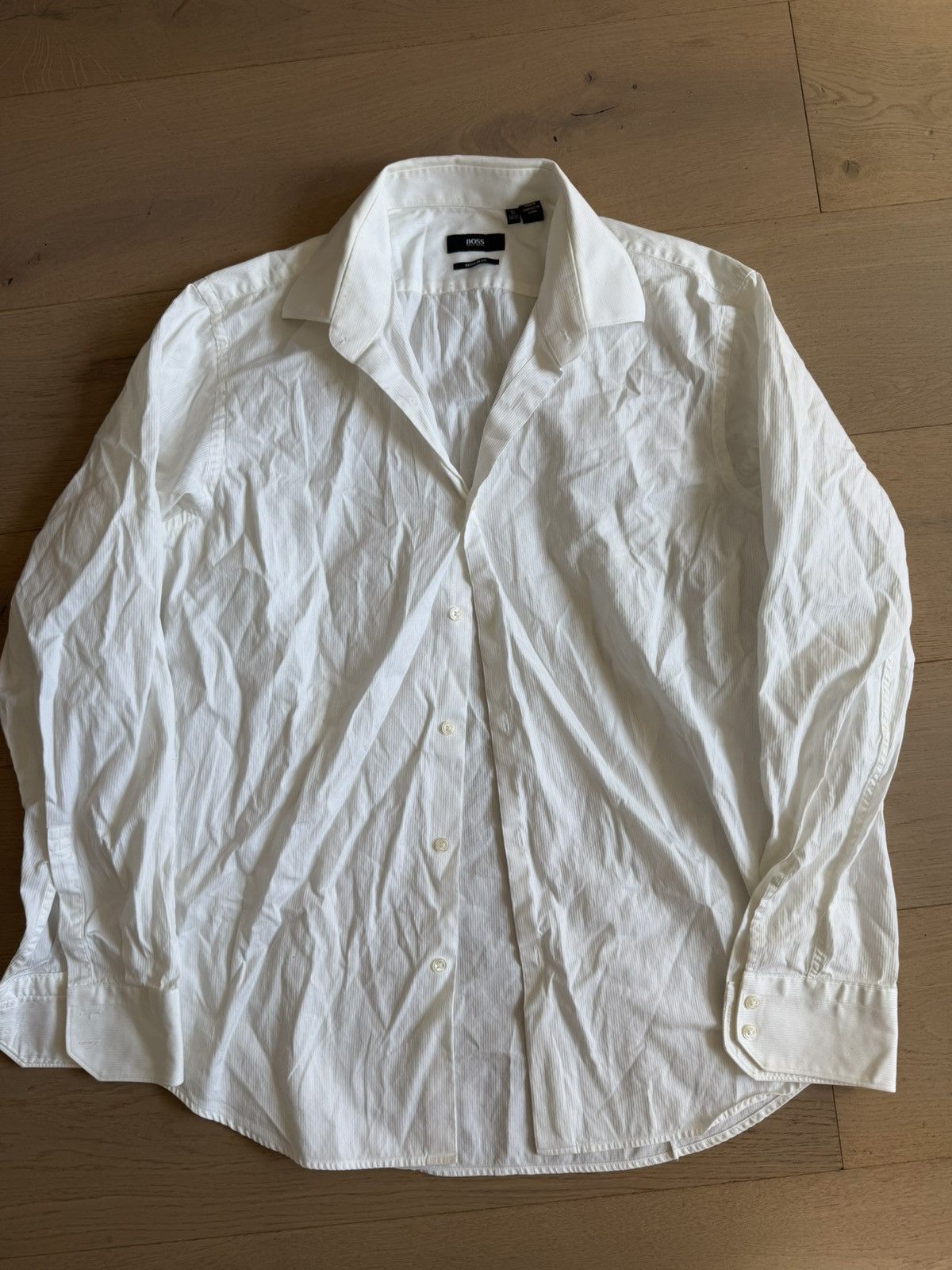Hugo Boss Hugo Boss White long sleeve shirt Size US M / EU 48-50 / 2 - 1 Thumbnail