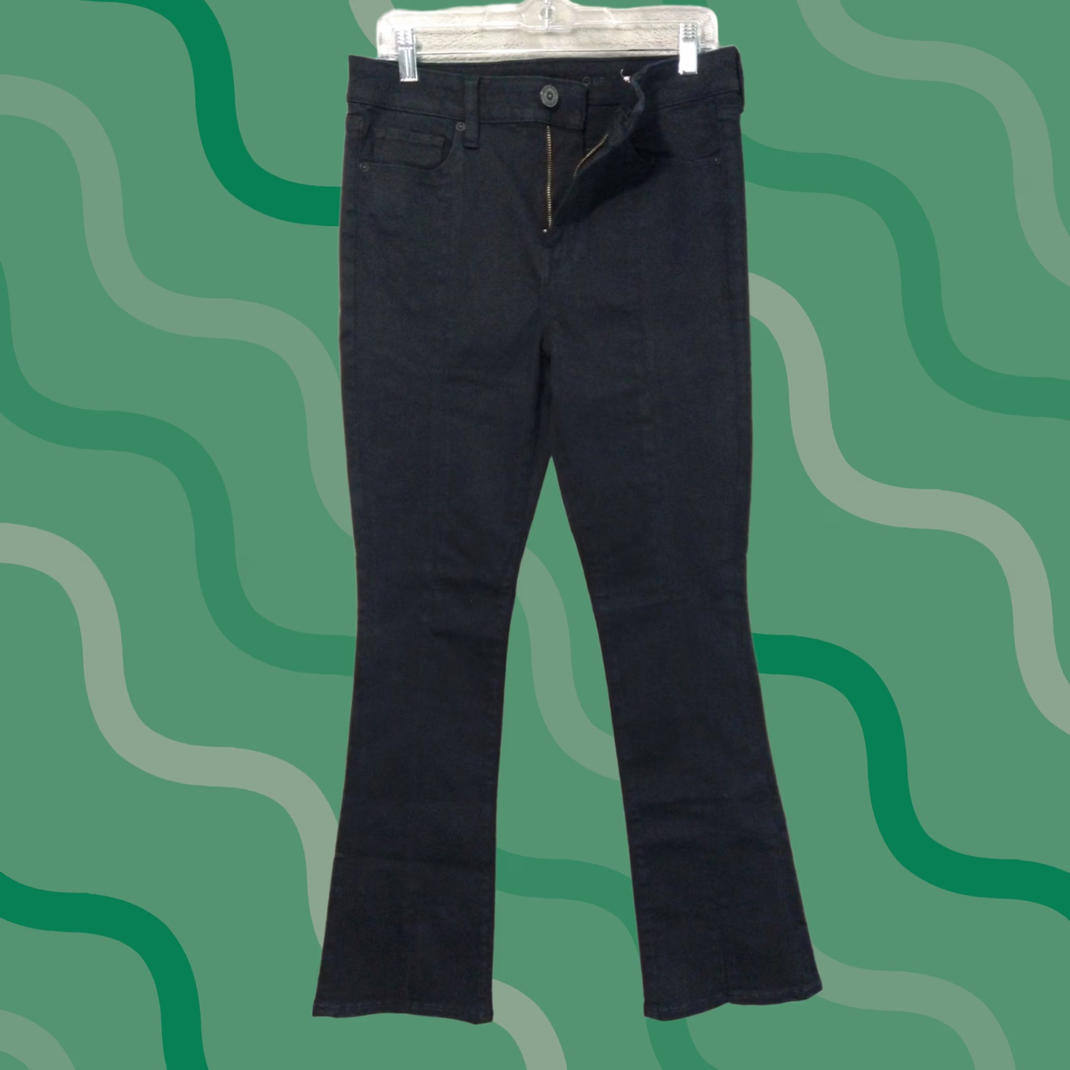 American Eagle Outfitters American Eagle Outfitters Jeans Women 10 Black Denim Next Level Stretch Hi Rise Skinny Kick Jeans Womens 10 Black Denim Stretch Skinny Kick Jeans Size 32" / US 10 / IT 46 - 1 Thumbnail