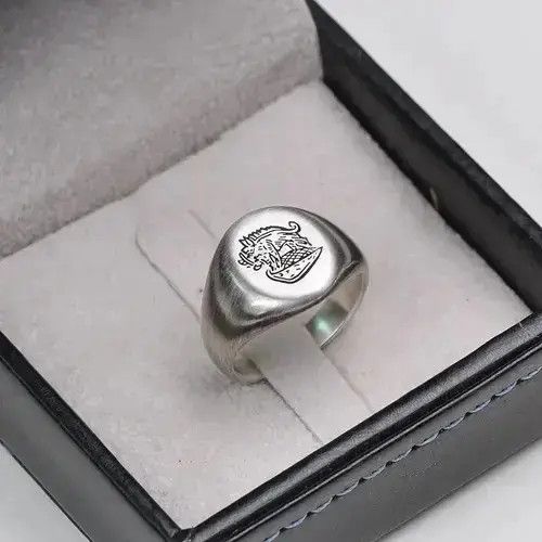 Other Punk Style Plane Carved Animal Wild Boar Pattern Open Ring Size ONE SIZE - 1 Thumbnail